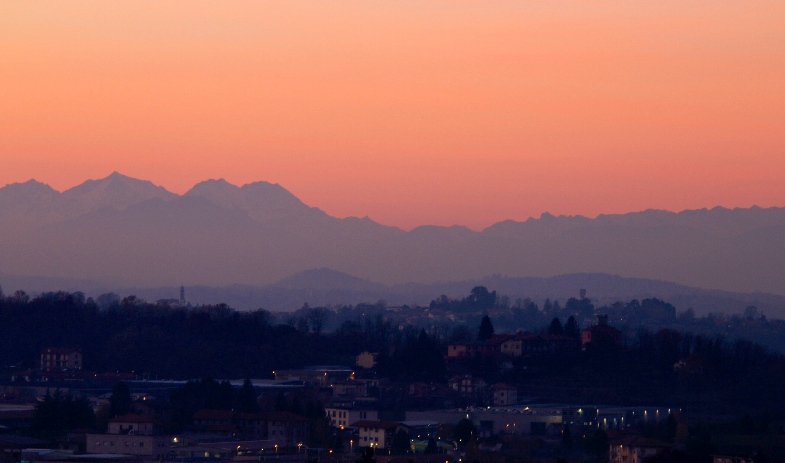 Tramonto sulla città
