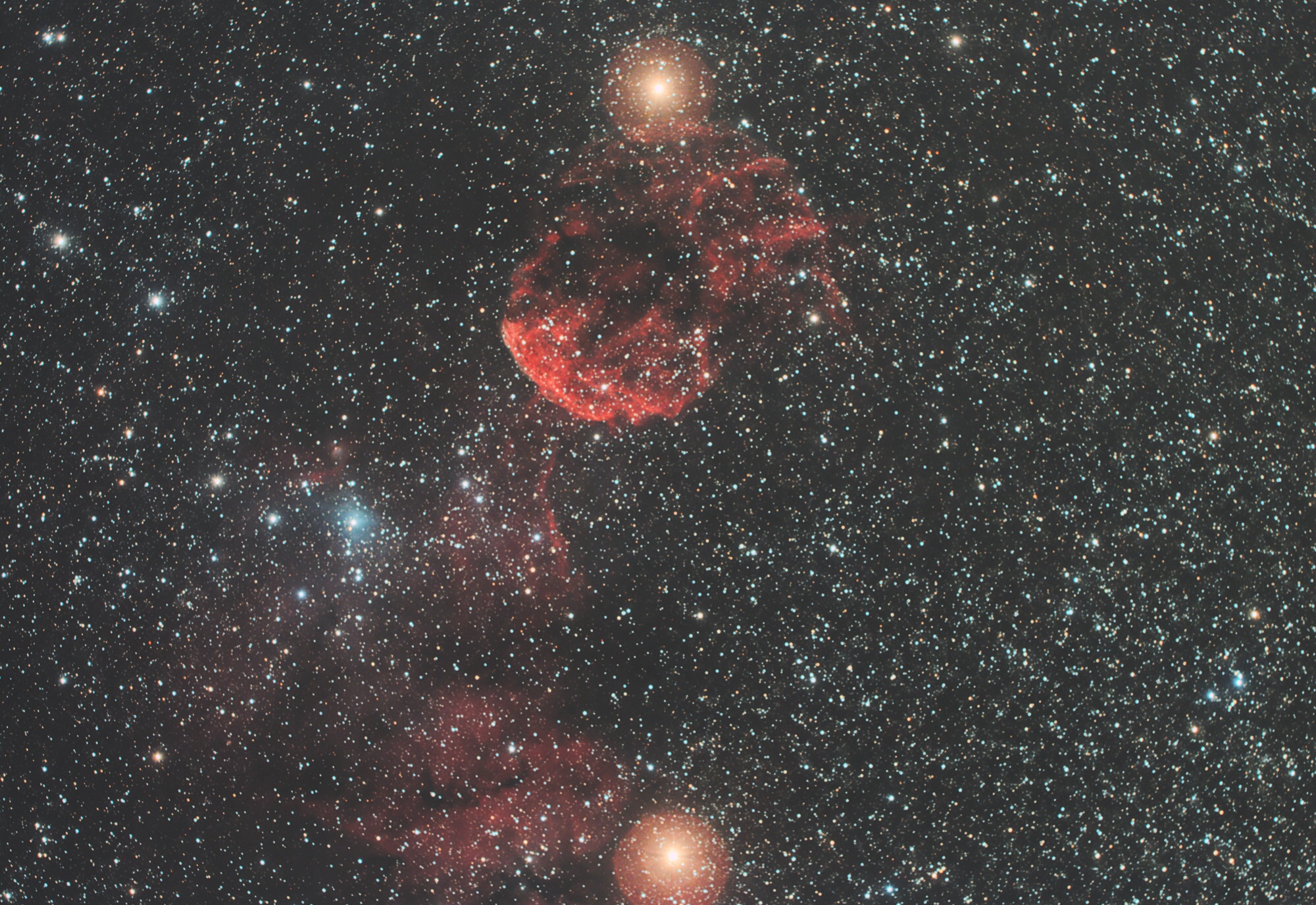 Jellyfish Nebula and company