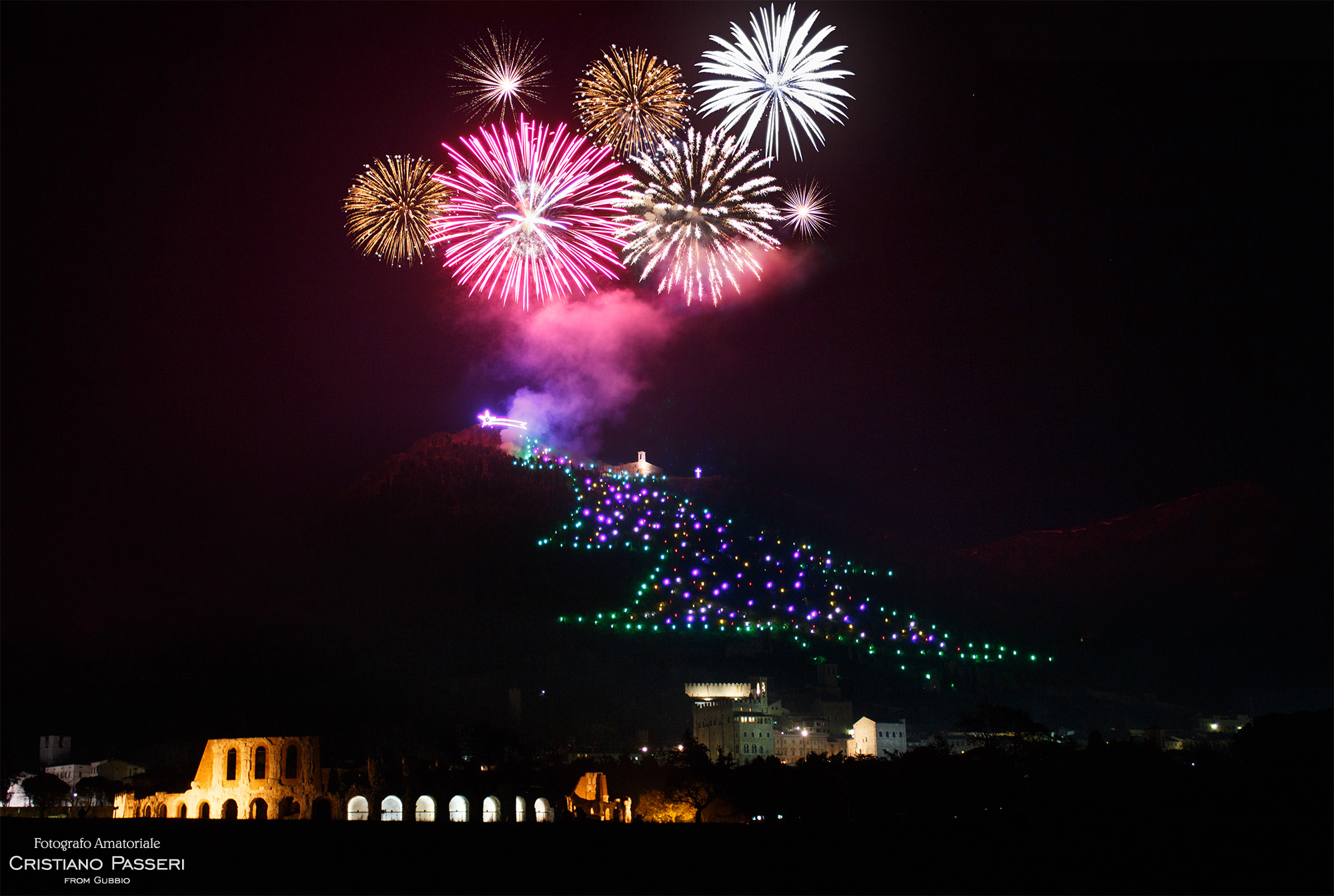 Accensione Albero di Natale di Gubbio