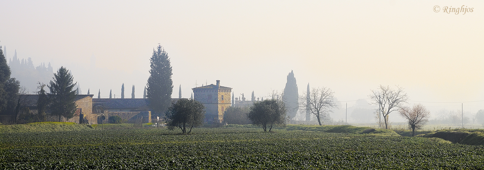 Tuscan countryside in winter