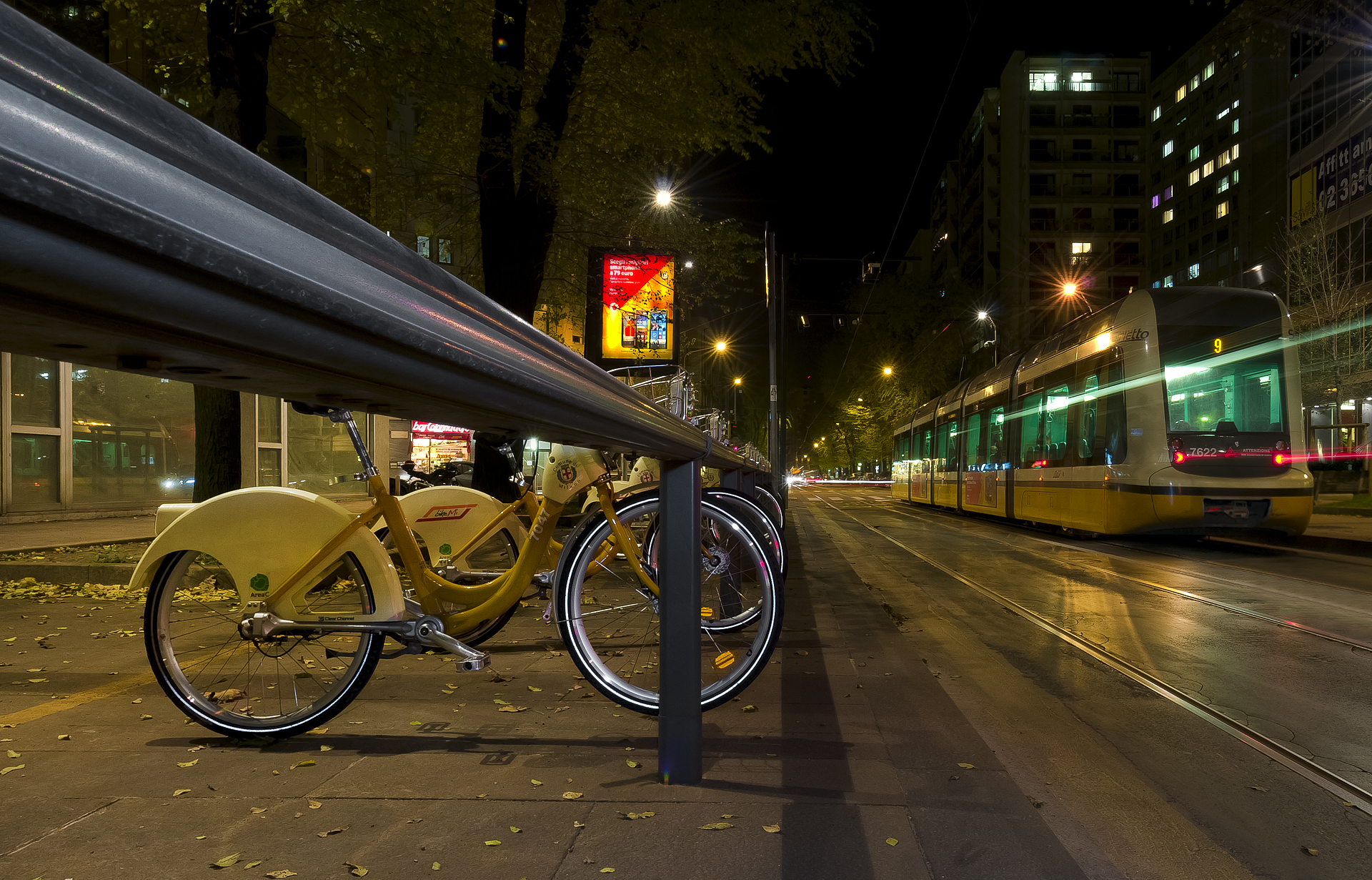 Tram in movimento...