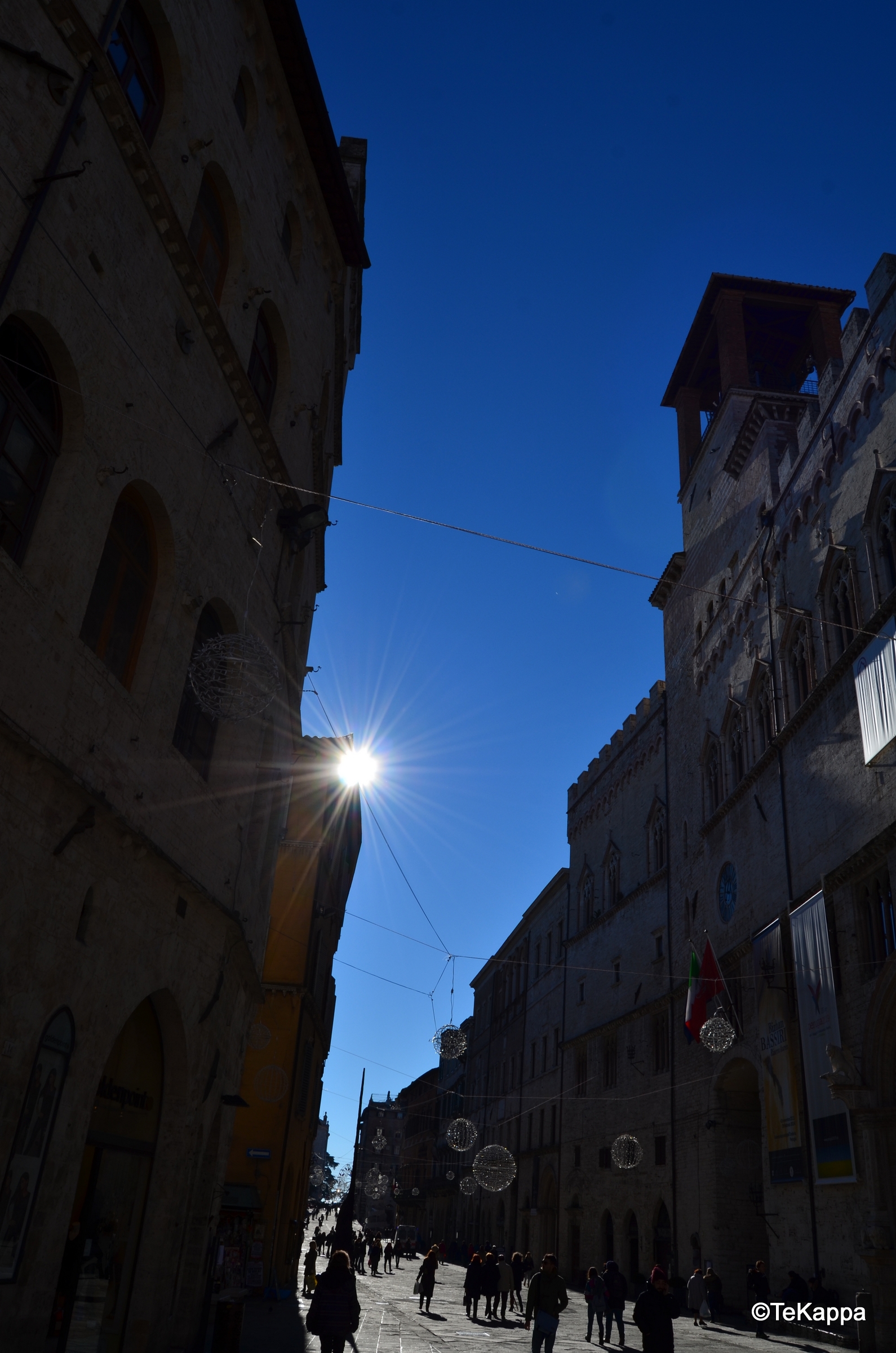 Perugia under a blue sky