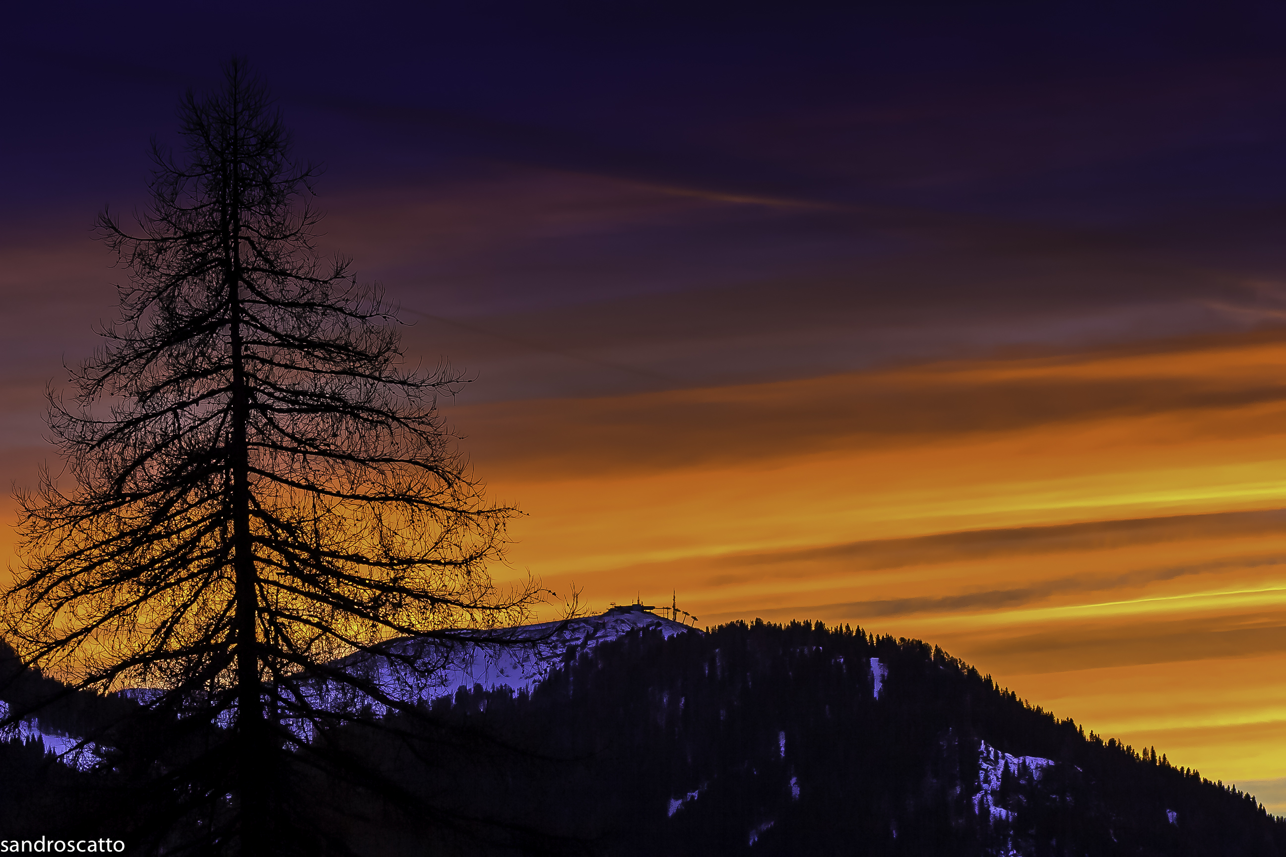 Evening falls on Rendena