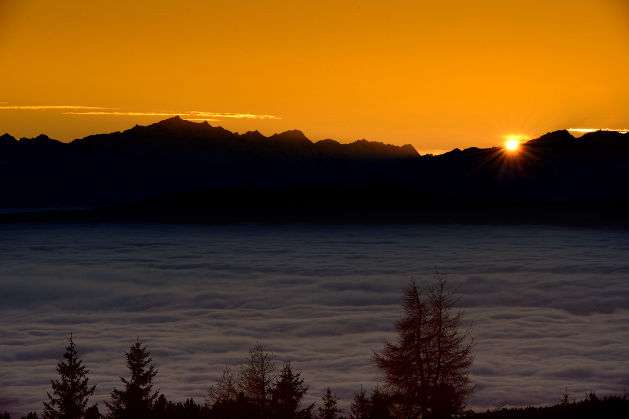 Sunset from the Rittner Horn