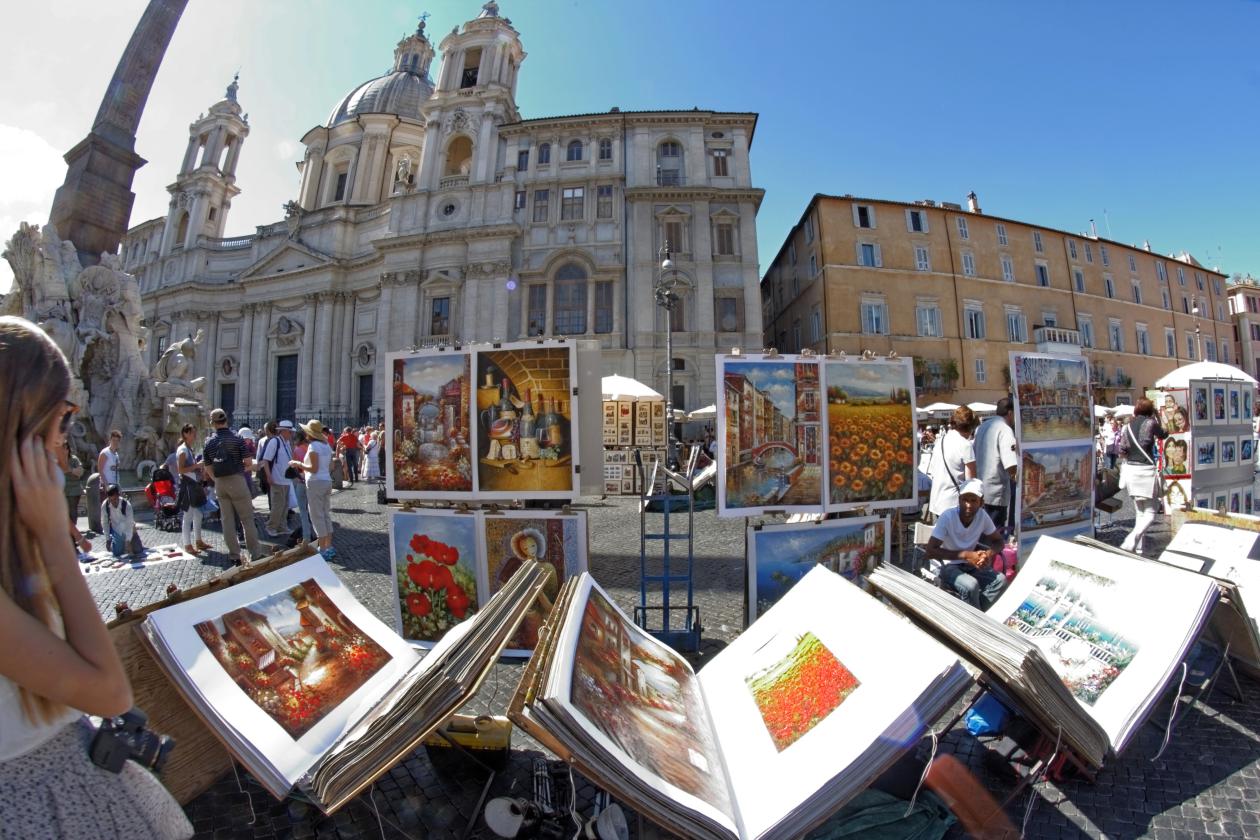Piazza Navona, Rokinon 8mm f/3.5, Canon EOS 1000d