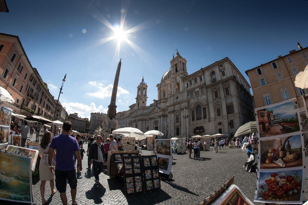 Piazza Navona, Rokinon 8mm f/3.5, Canon EOS 1000d