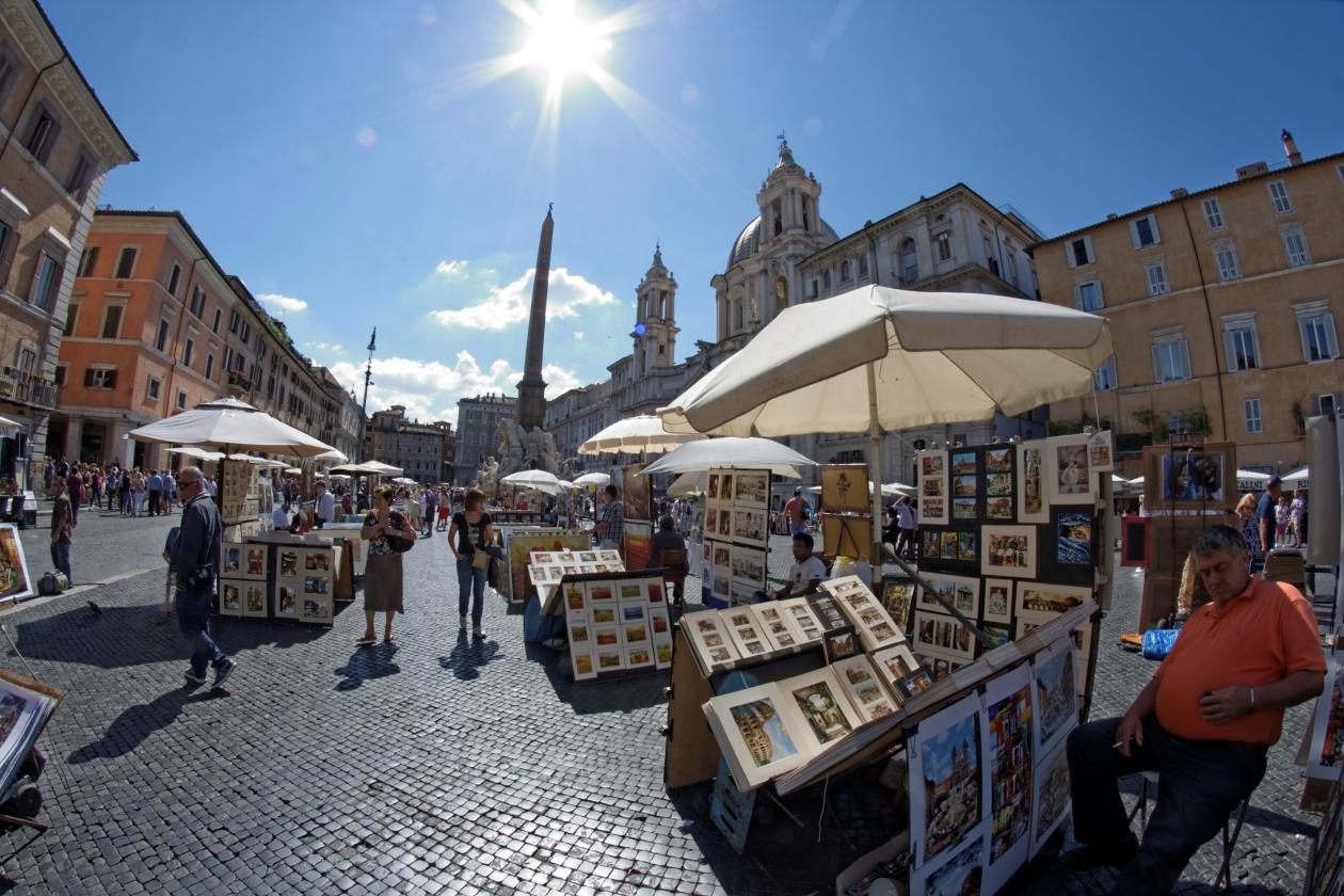 Piazza Navona, Rokinon 8mm f/3.5, Canon EOS 1000d