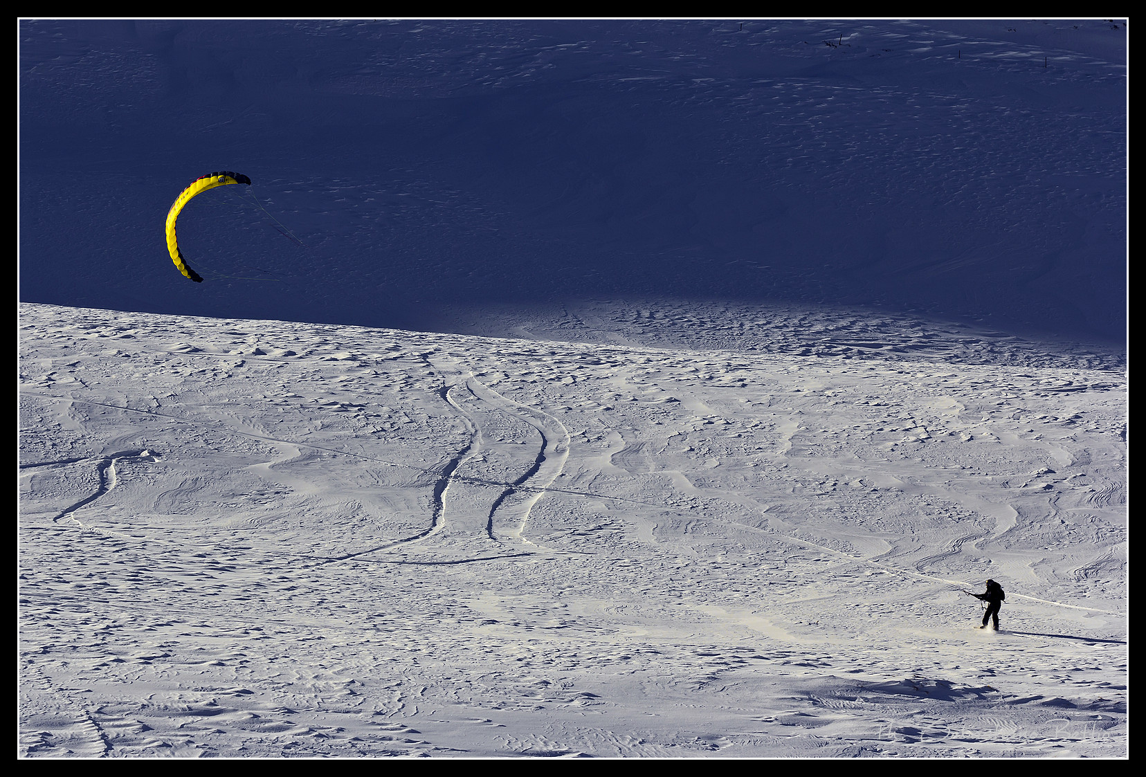Snow-kite-surf!
