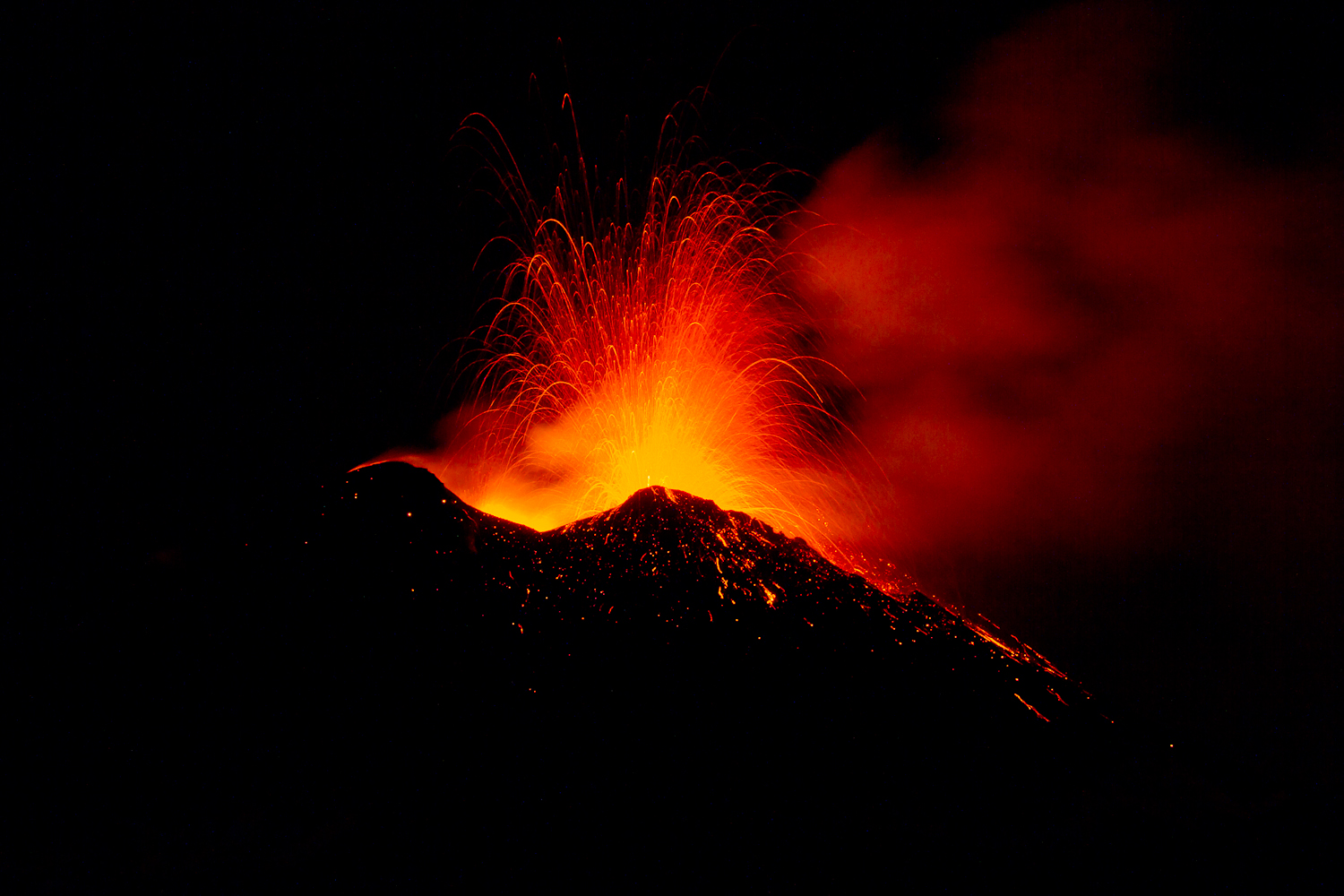 Ultima eruzione dal cratere sud est