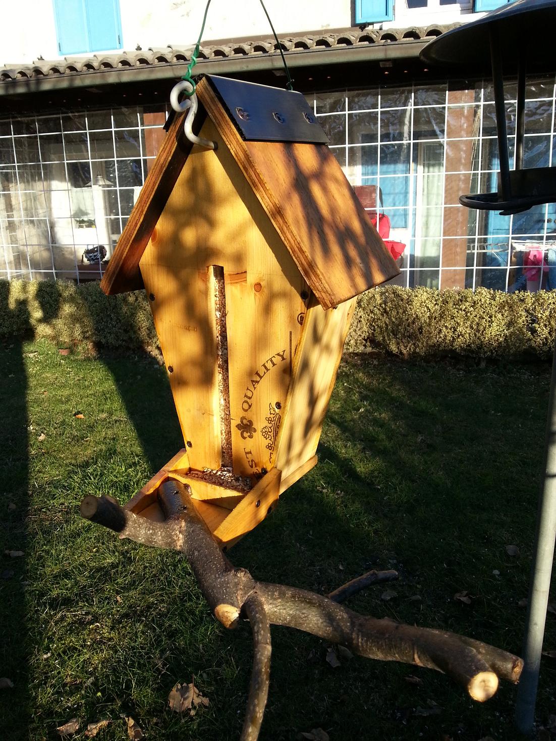 house made box with 2 bottles