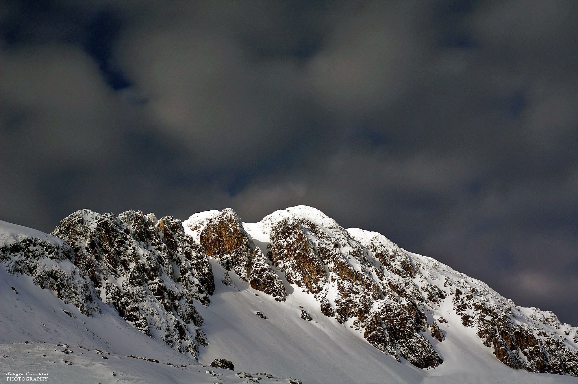 rising from Rifugio Sebastiani