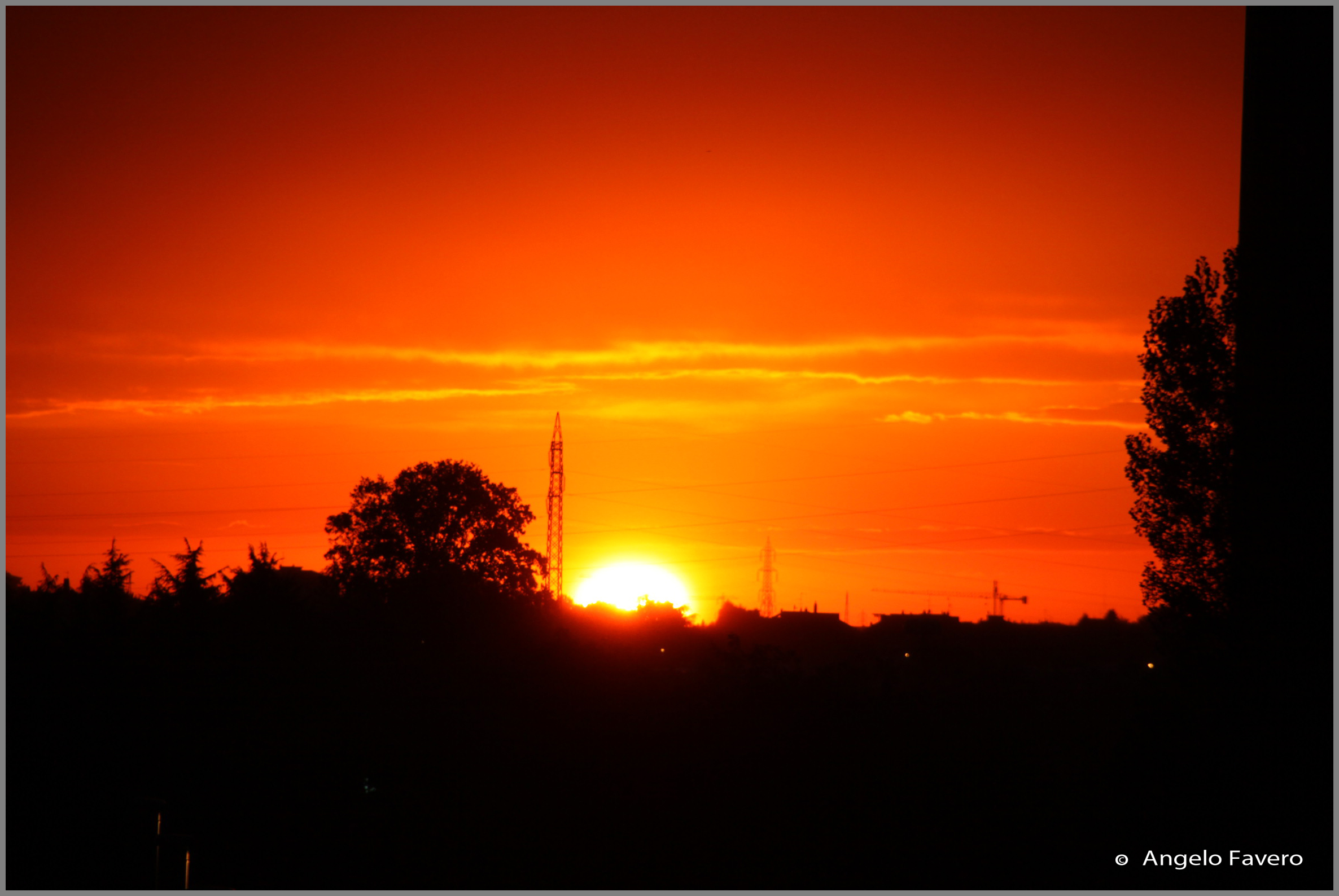 Un'alba dal mio balcone