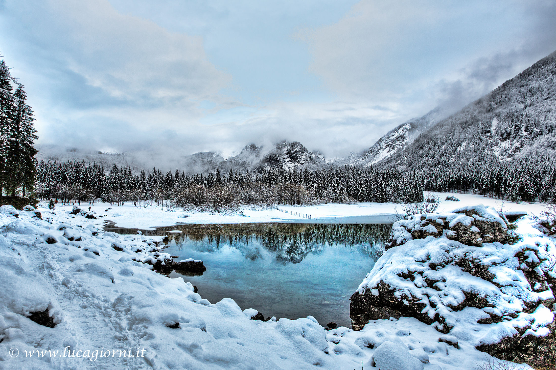 Inverno su i laghi  di Fusine