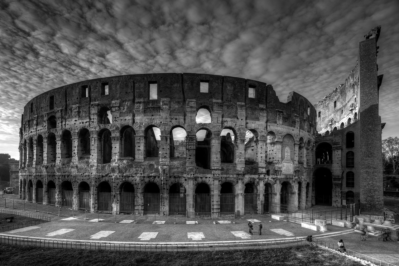 His Majesty from behind ...