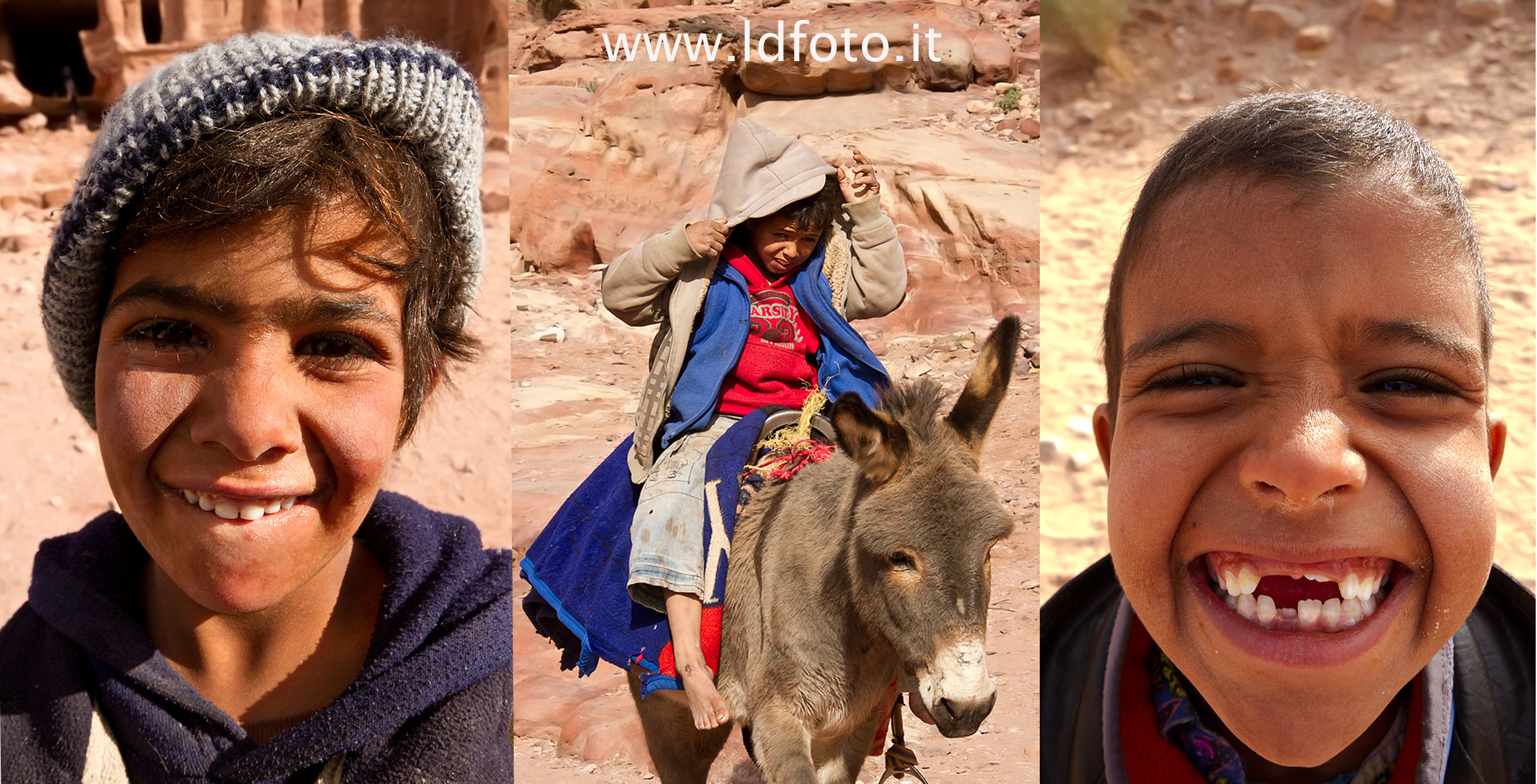 Giovani venditori di Petra (Giordania)