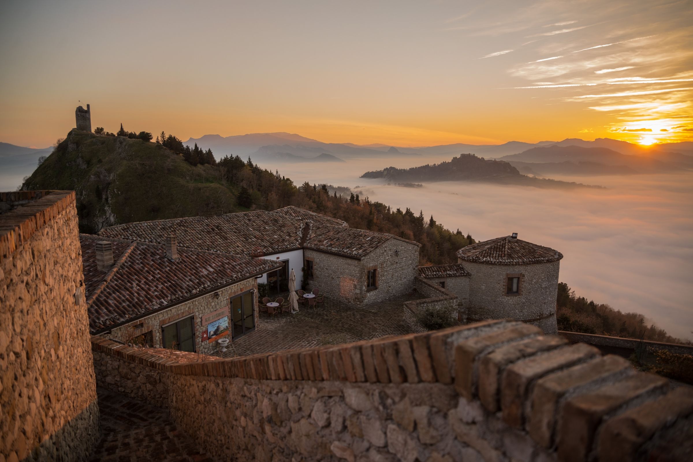 Valmarecchia from the castle of Scorticata