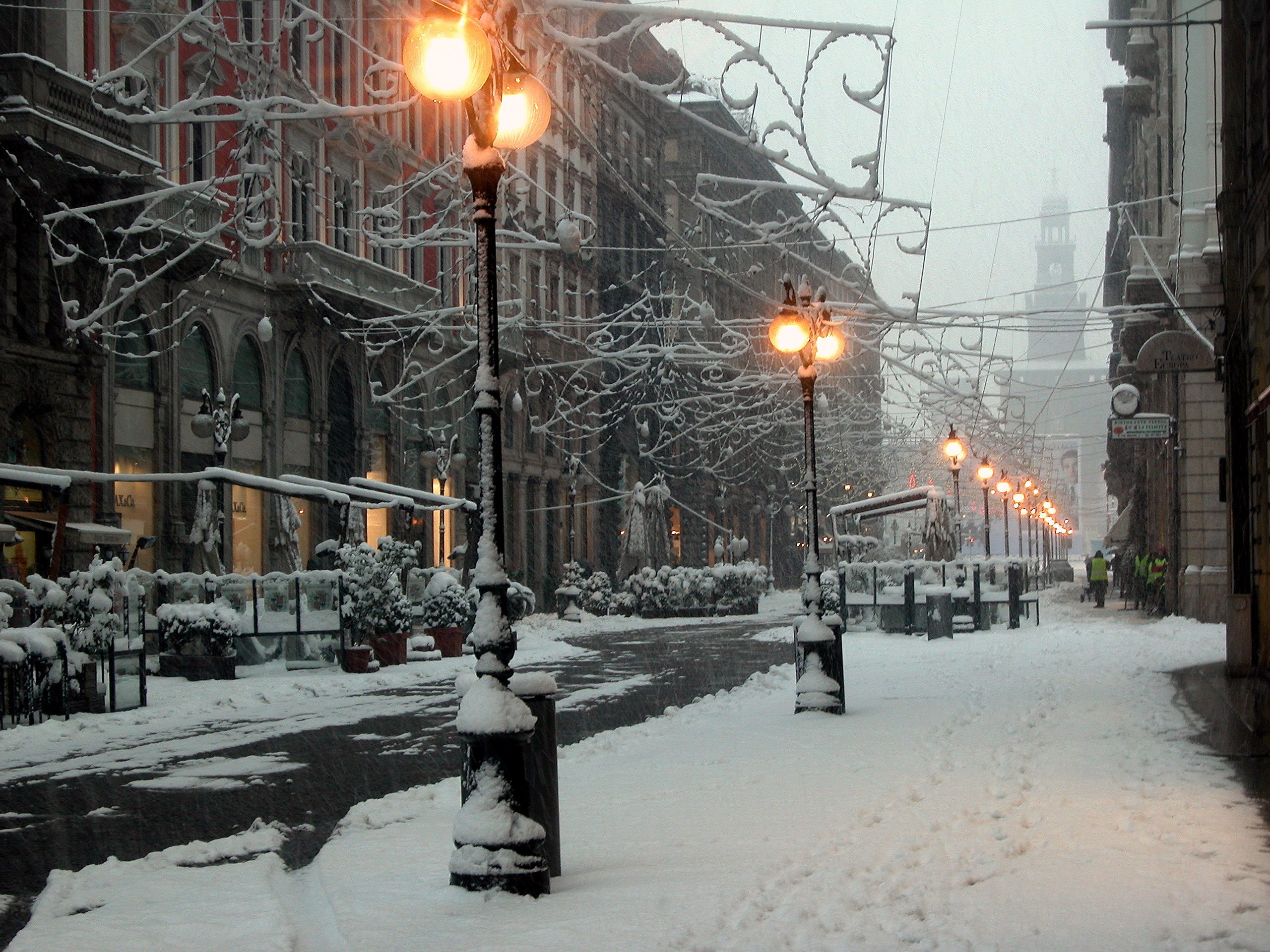 milano e la neve