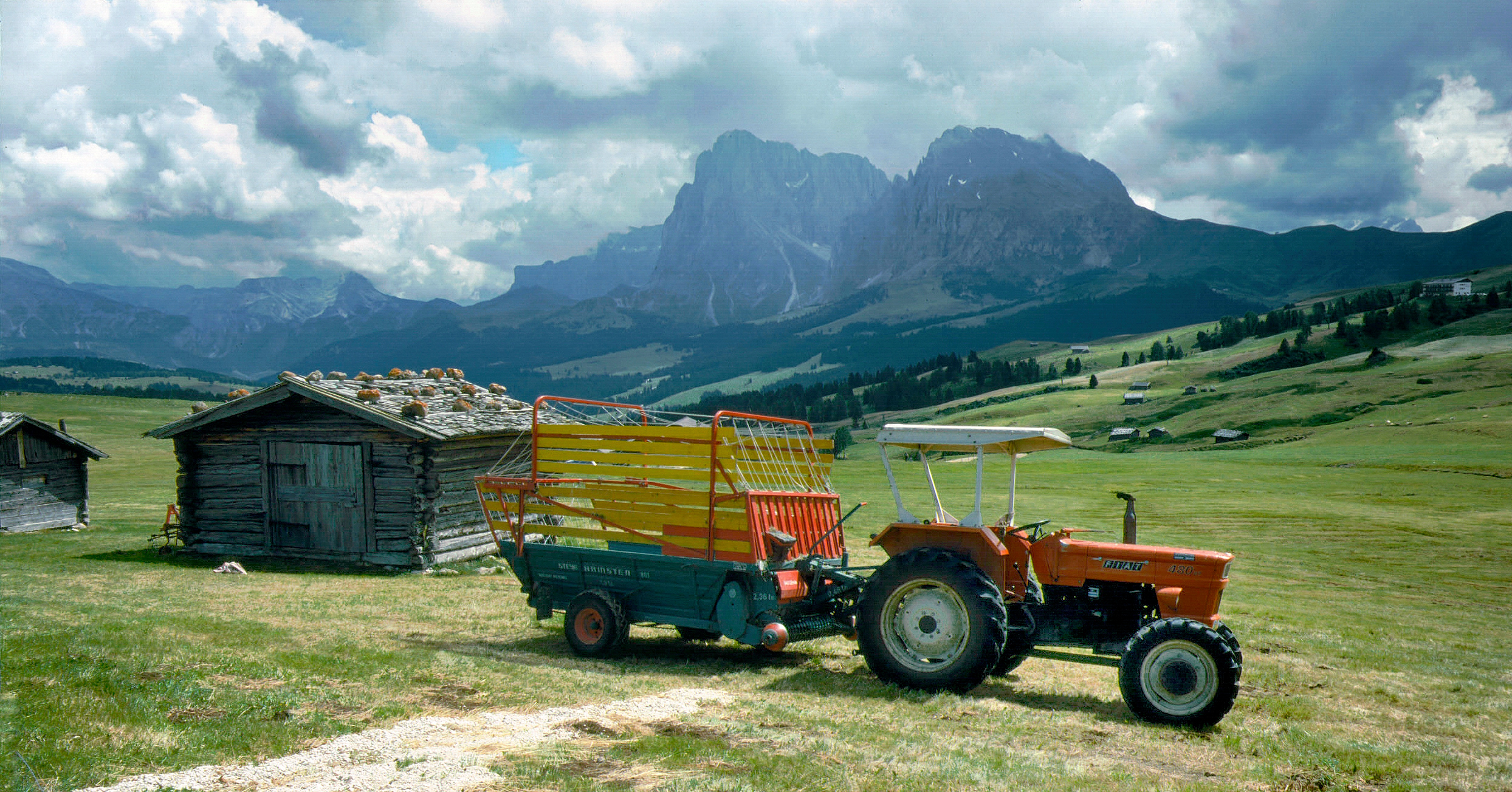 Pausa lavoro all'Alpe - 1983