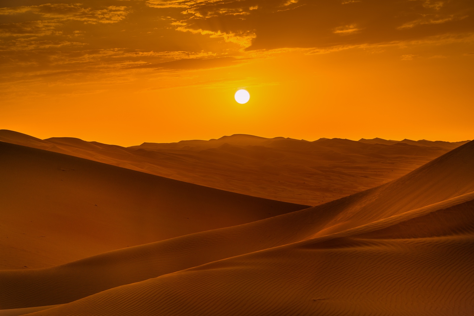 Sunset on Rub al-Khali