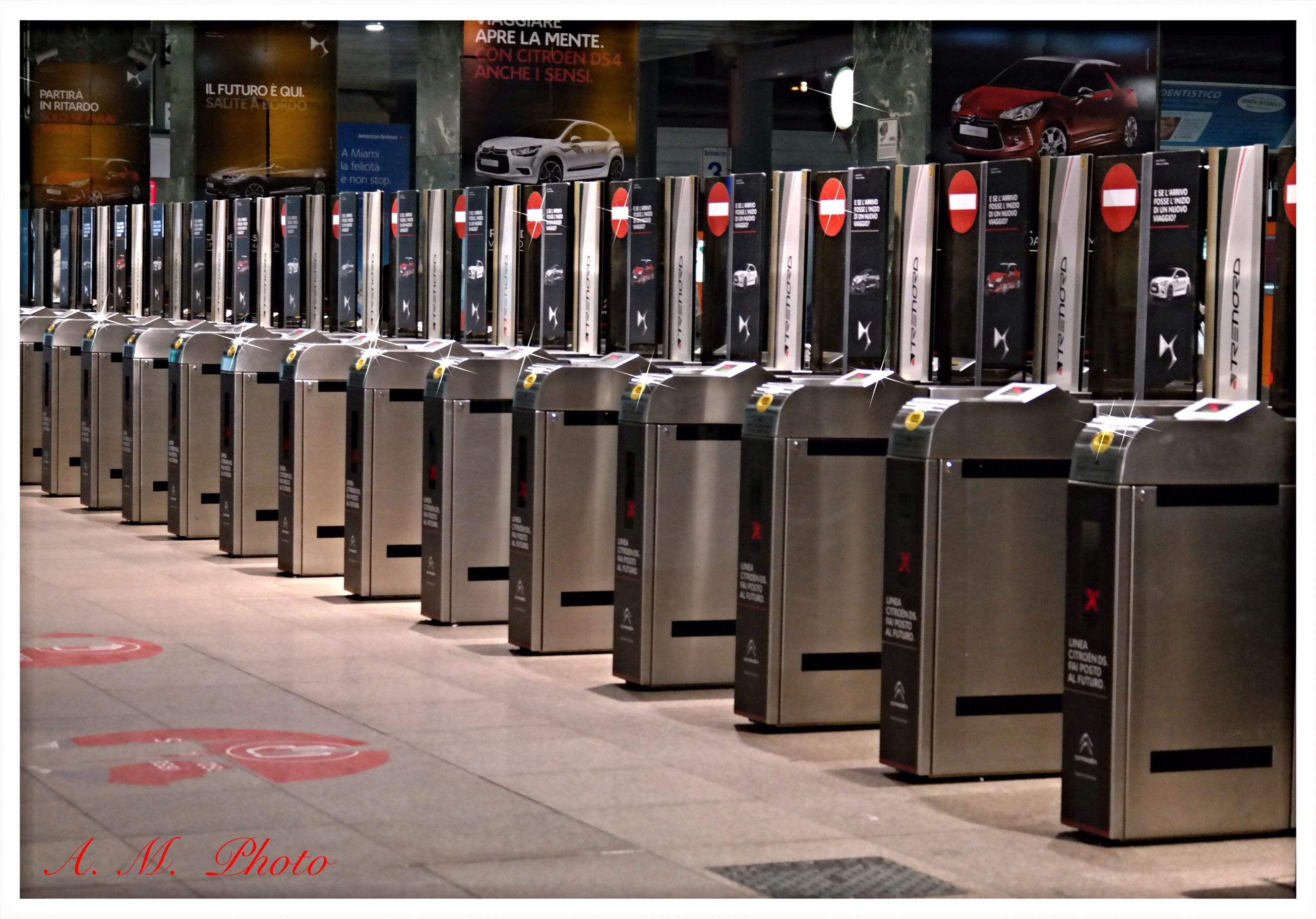 Tourniquets, Milan Cadorna railway station