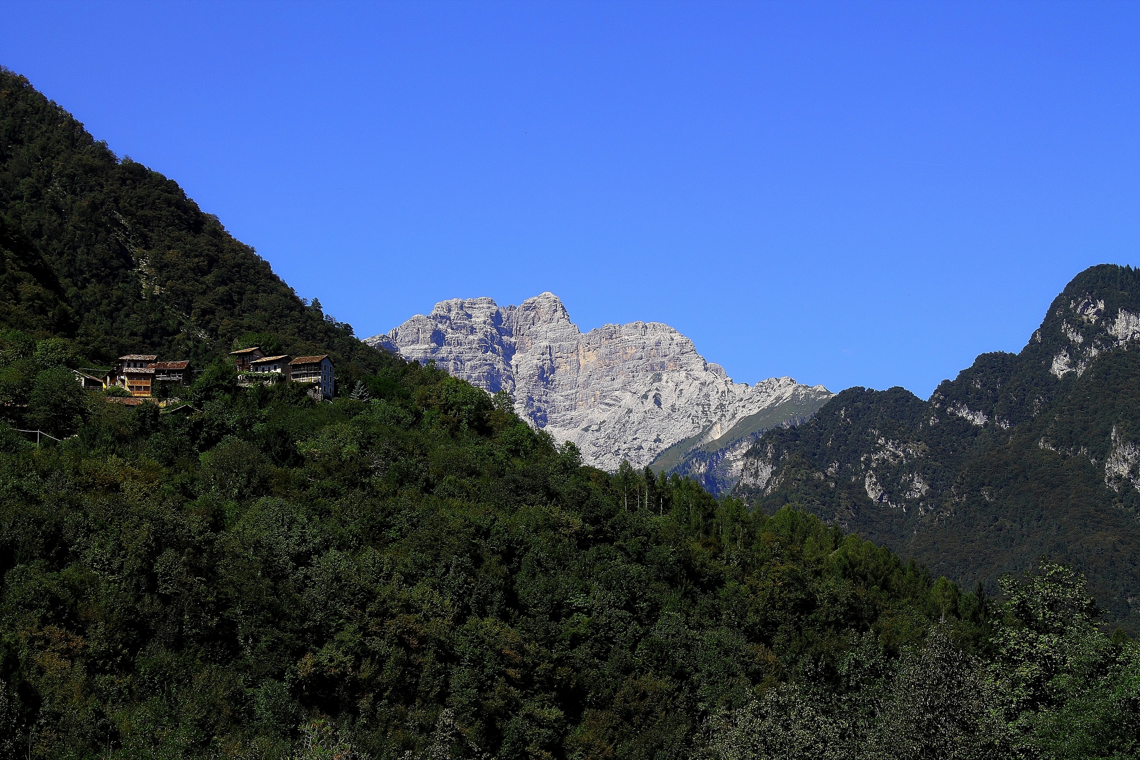 With Mountains In The Background ... Sas De Mura (Belluno)