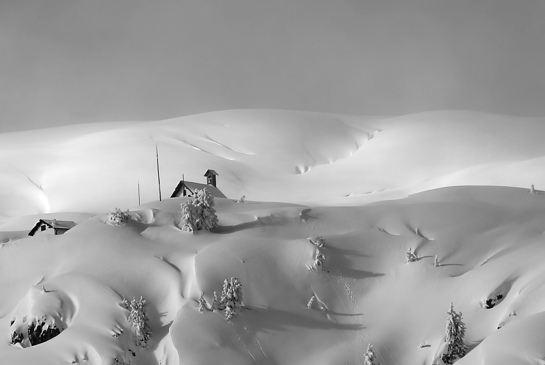 Church in the mountains Misurina