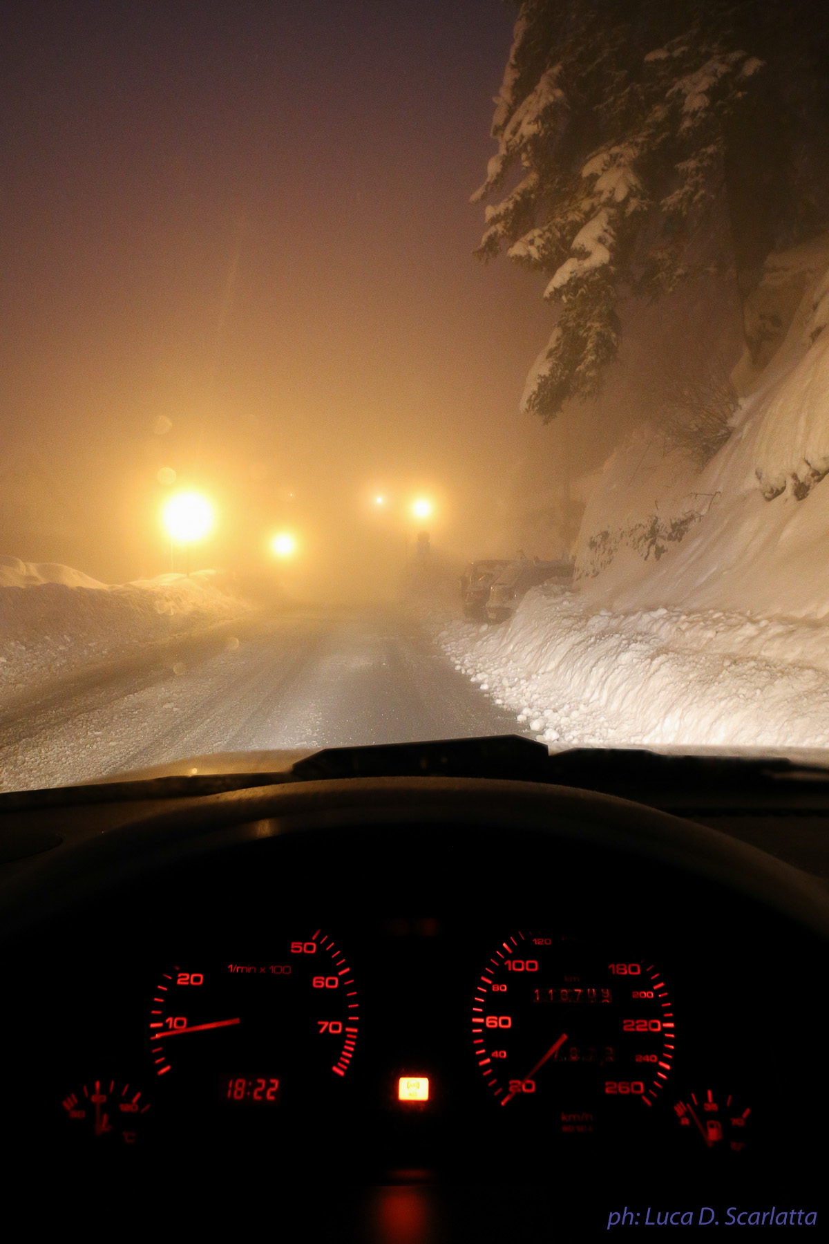 1988 Audi 90 20V quattro on the snow track