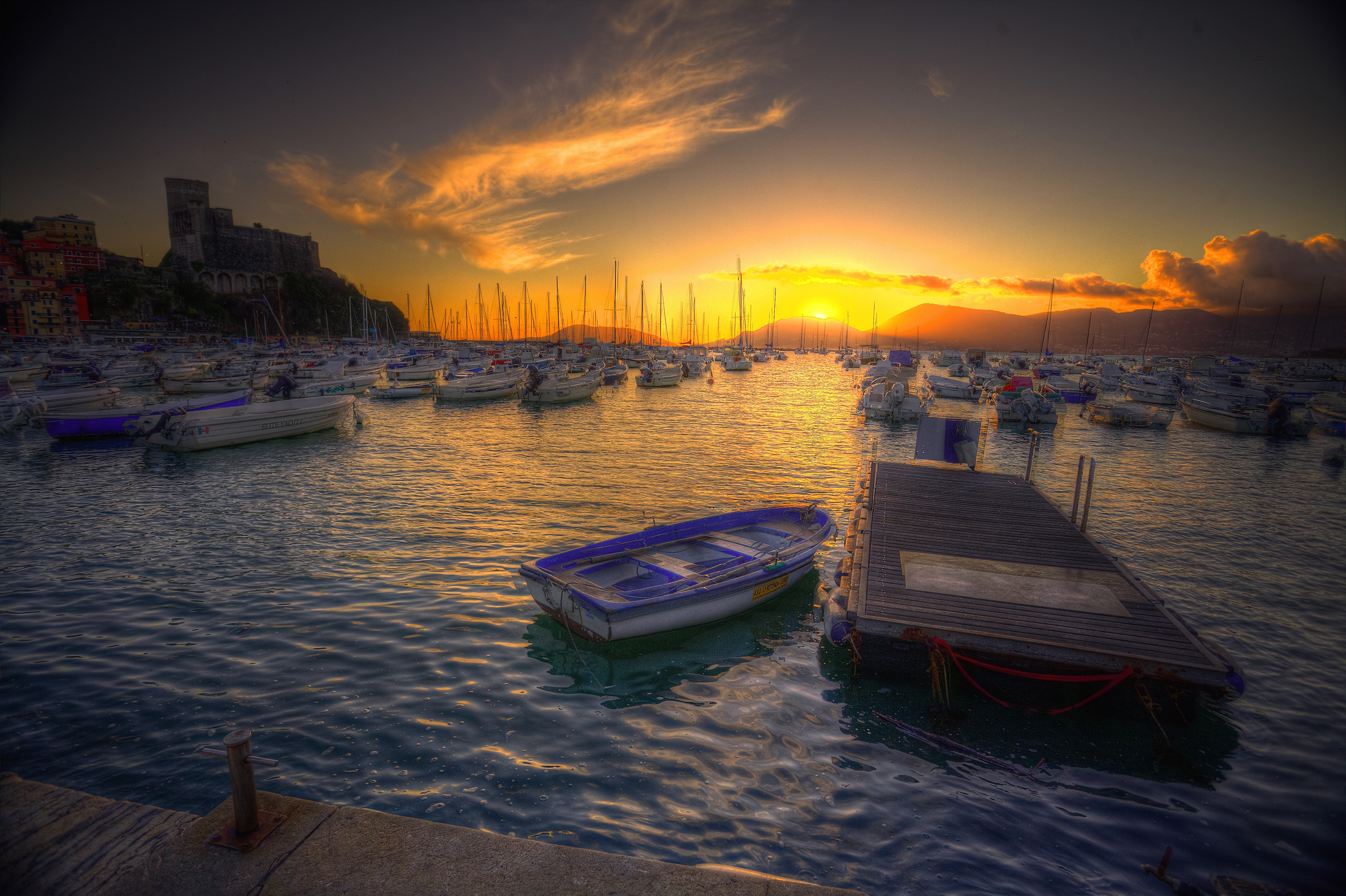 Lerici at sunset