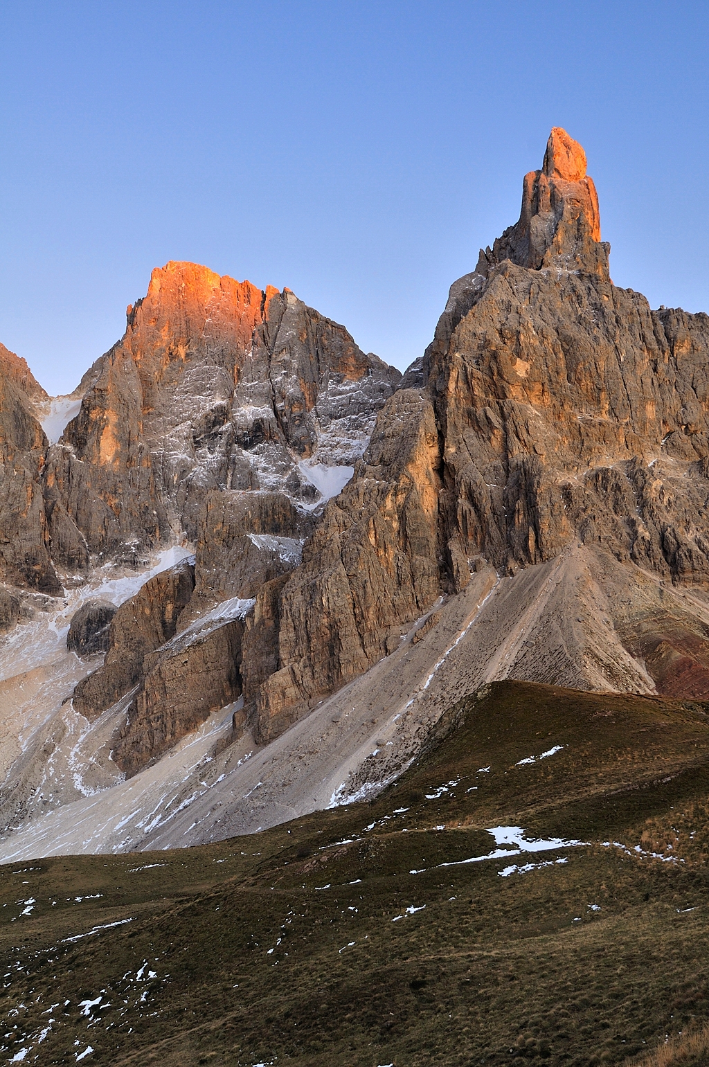 Focus on the Cimon della Pala