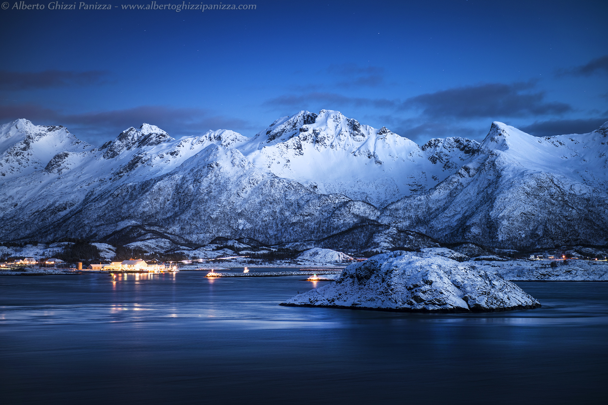 Last light on the fjord