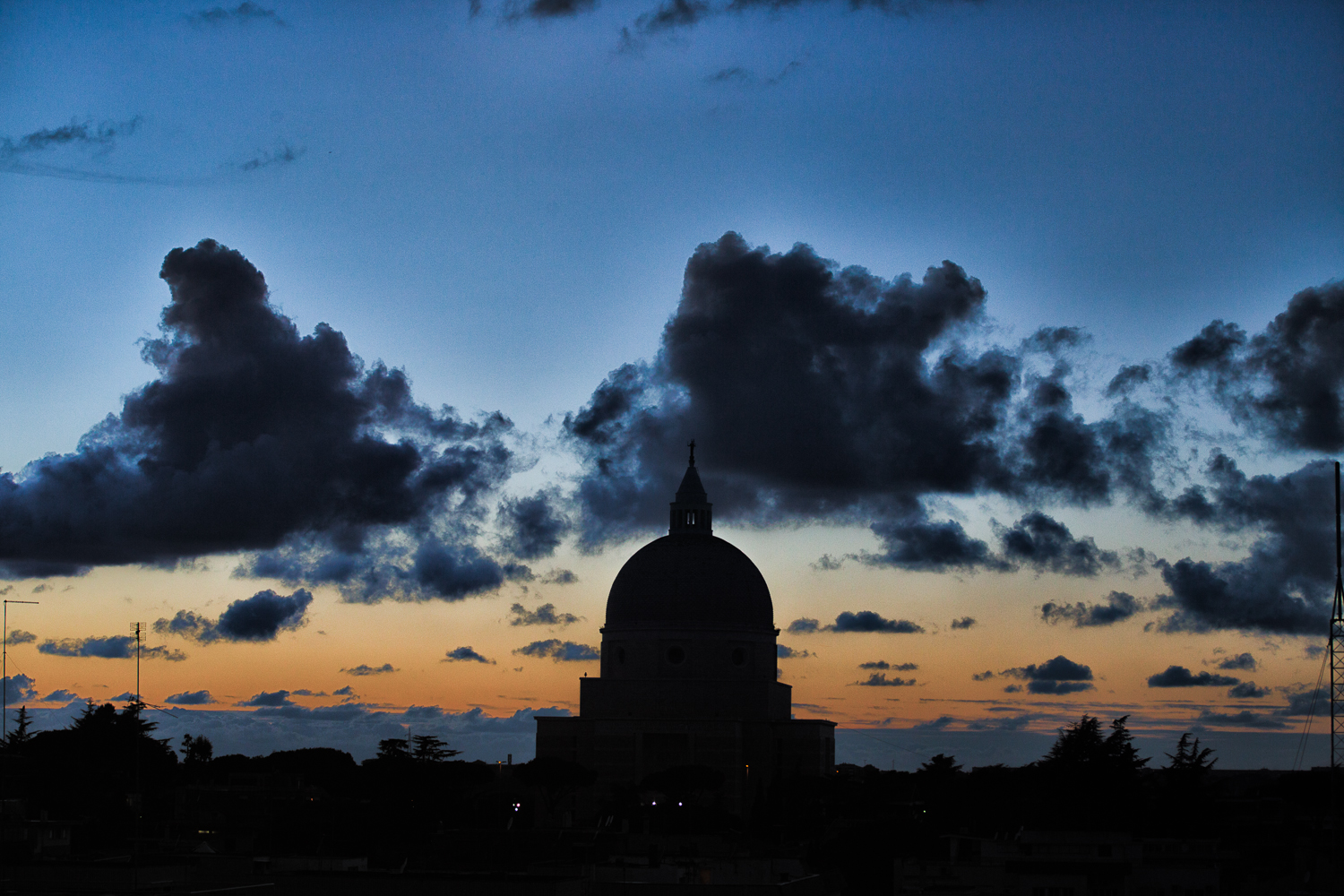 Sunset at the basilica