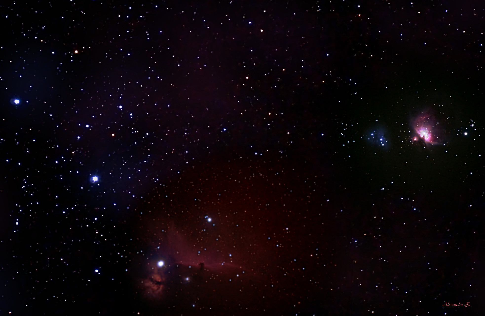Belt and sword of Orion, family photos