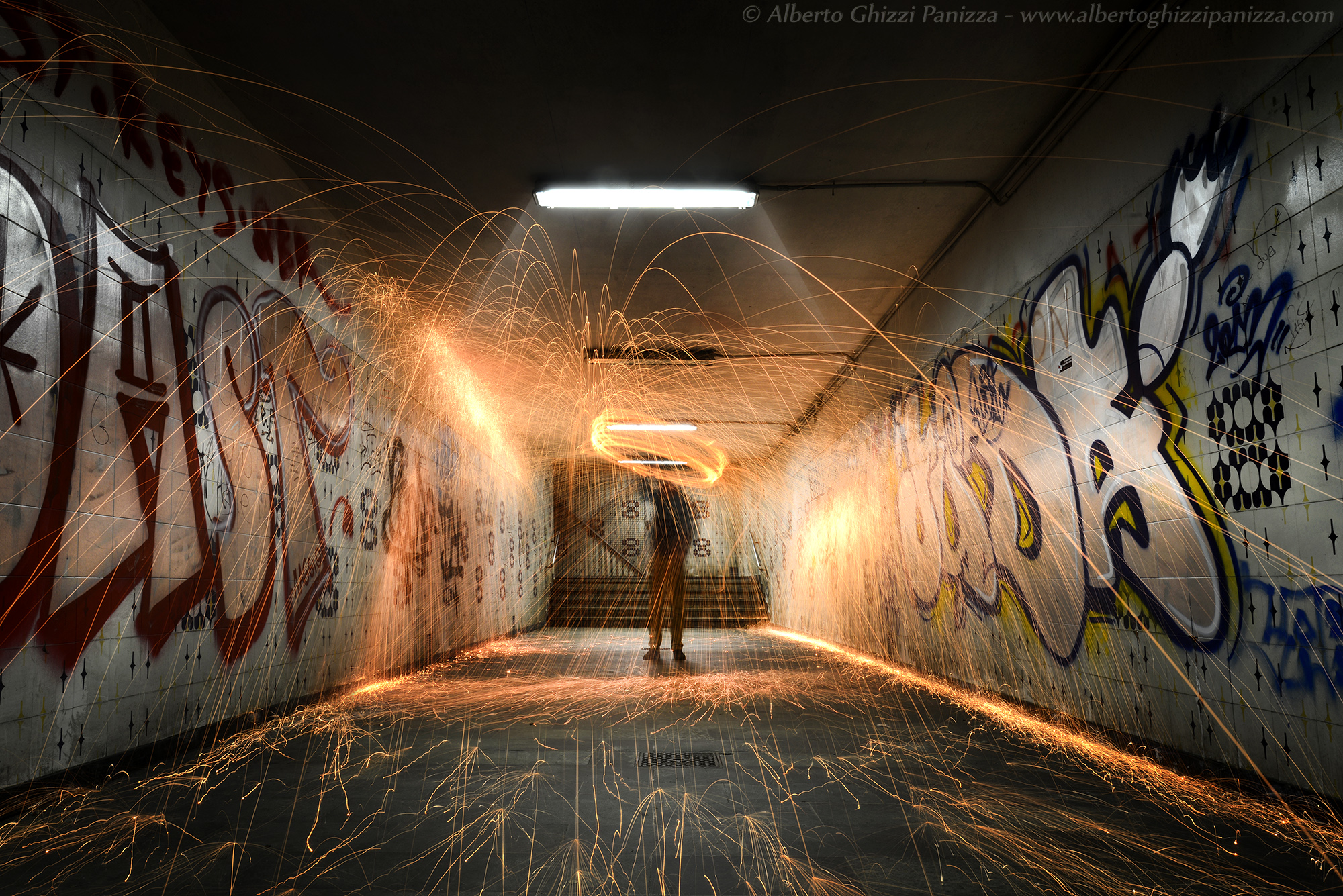 The tunnel is on fire