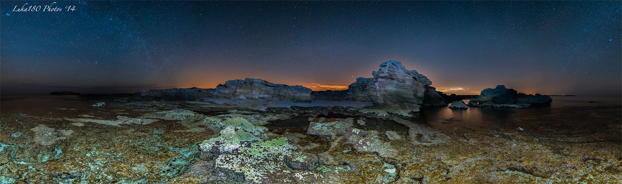 Panoramica notturna ad Is Arutas