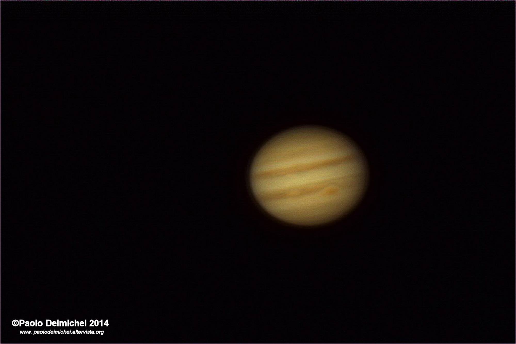 Jupiter (with a small telescope + webcam)