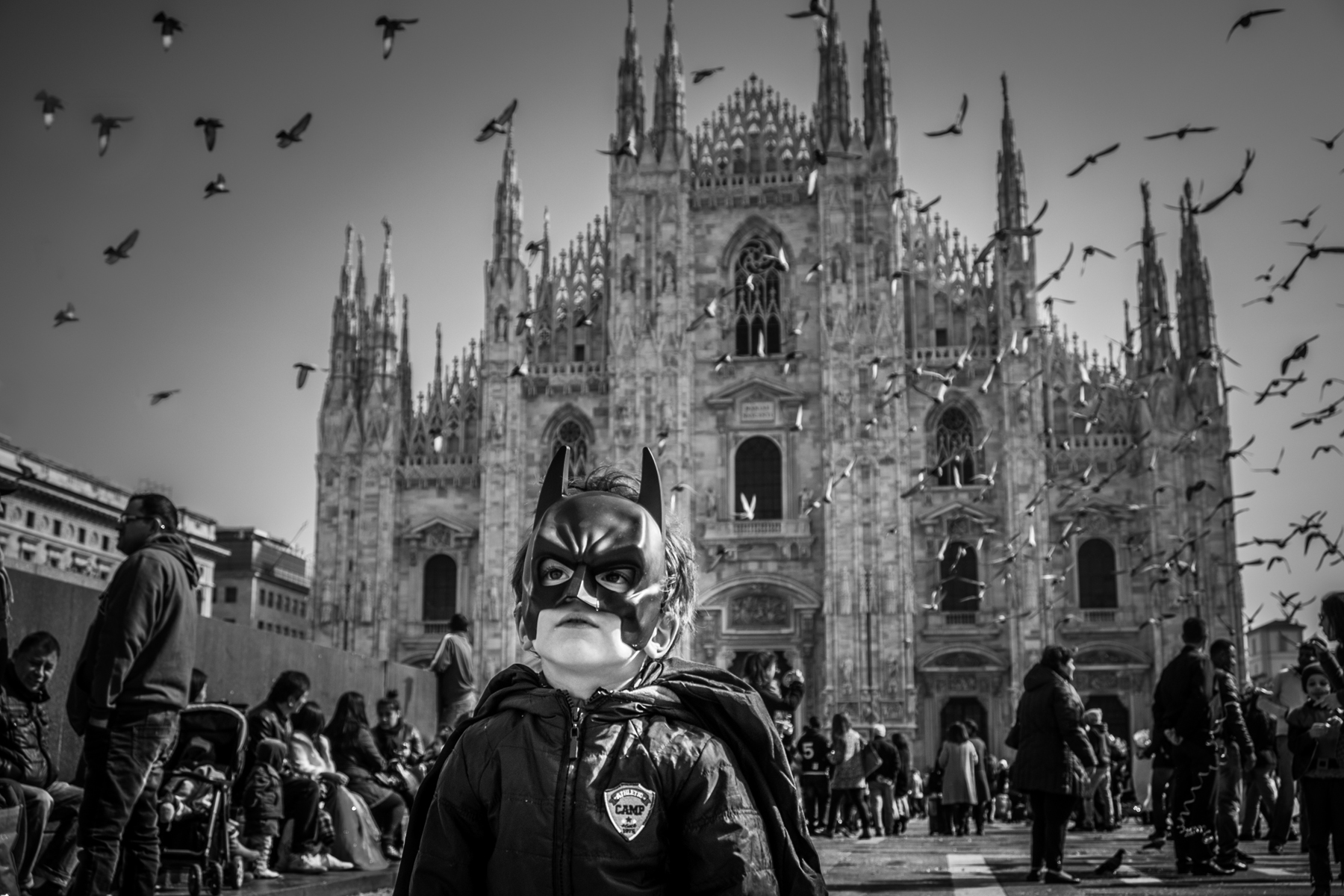 Batman comes in Milan