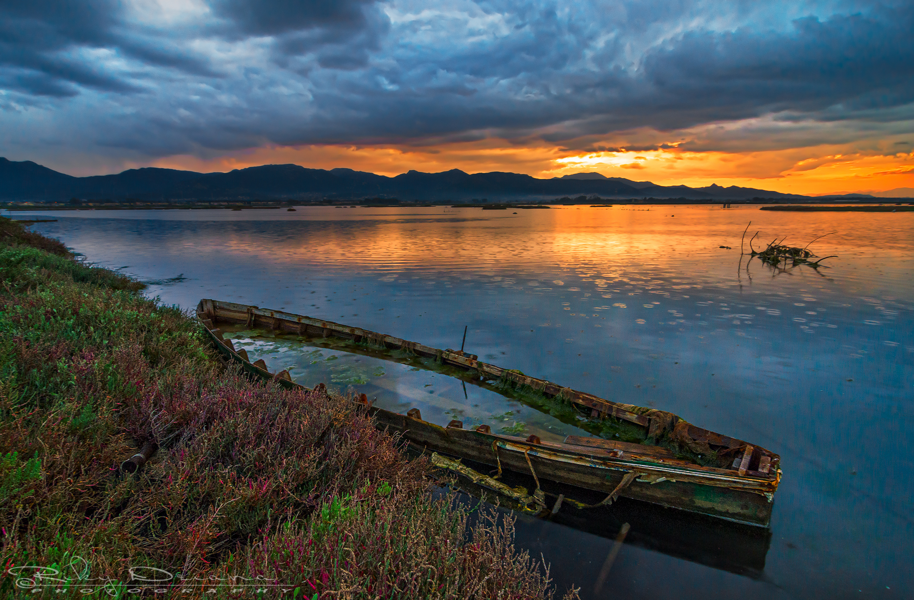 Painting under the rain
