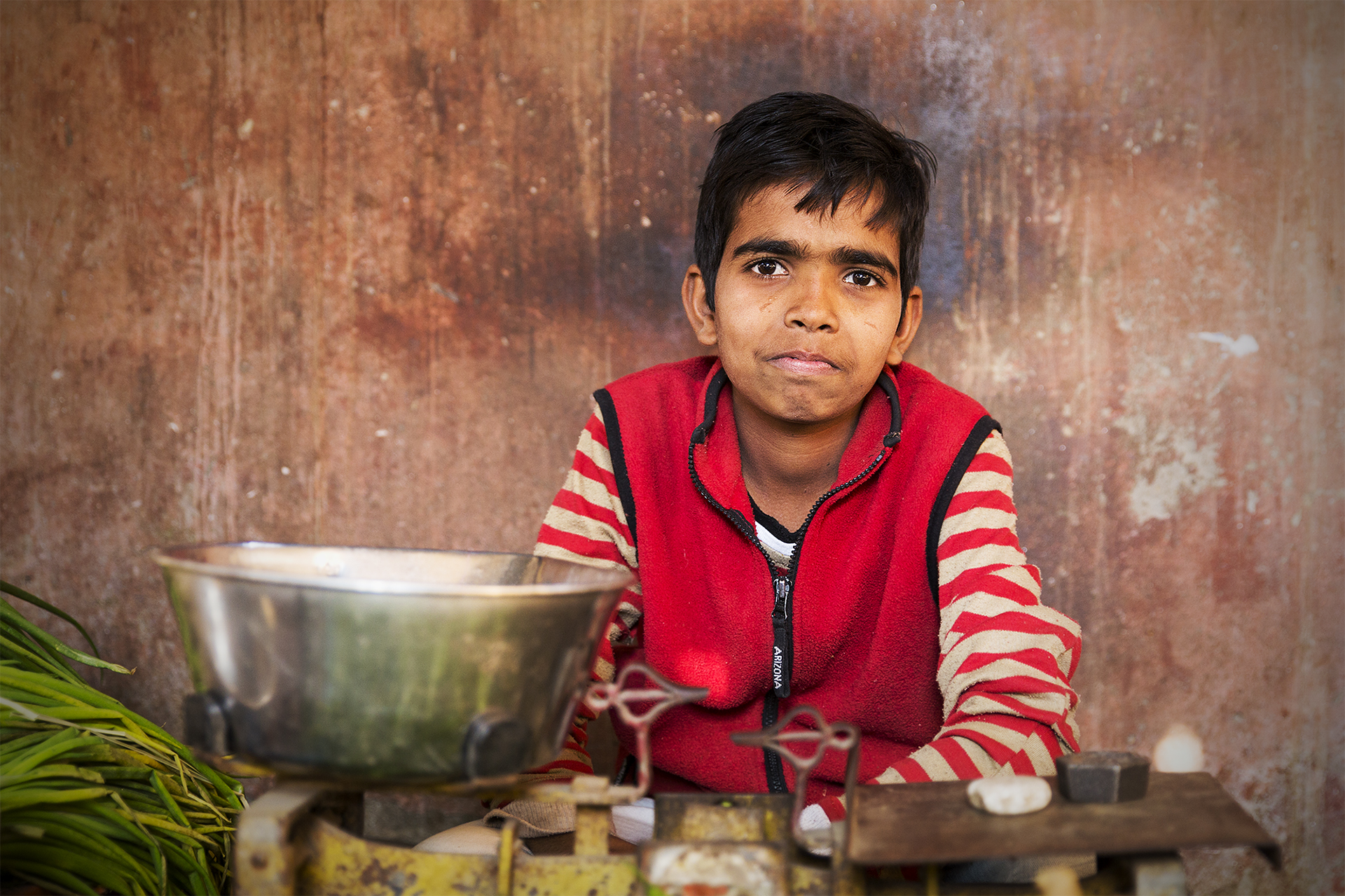 The guy with the balance