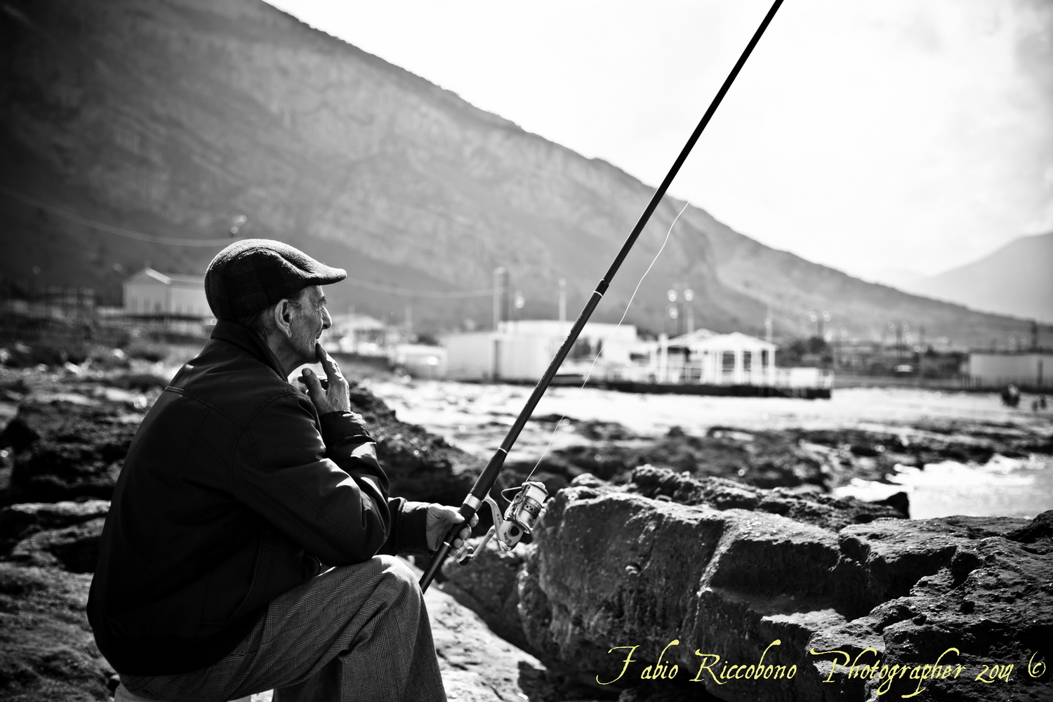 Fisherman thoughtful
