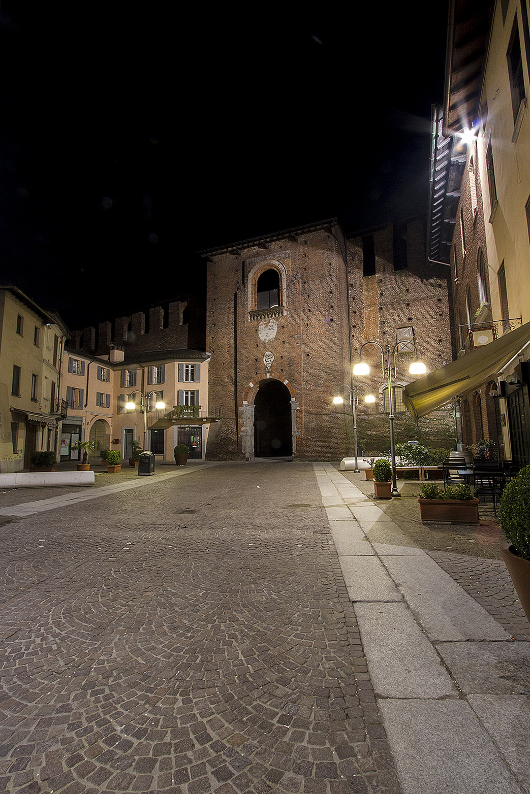 Entrance road covered