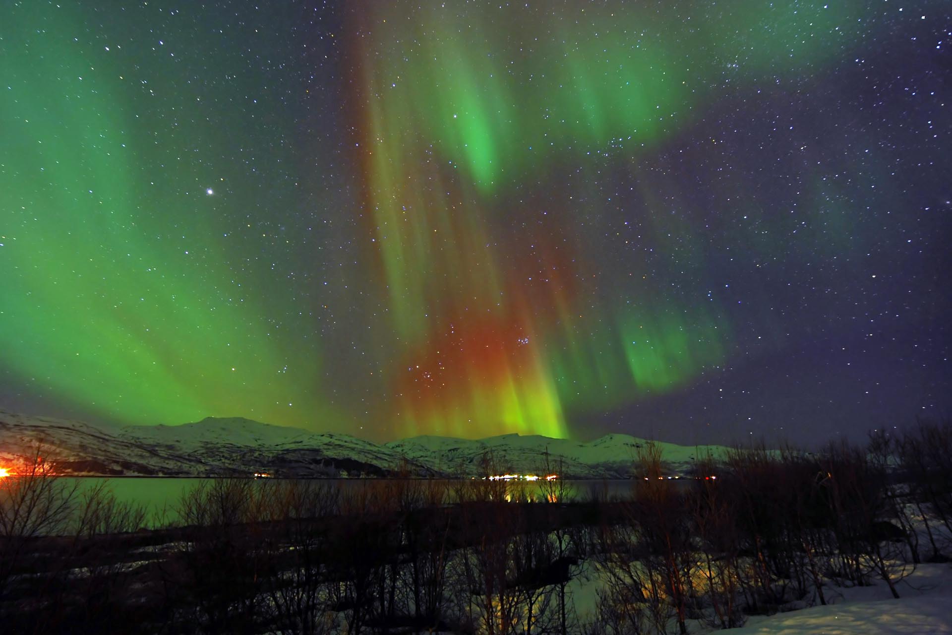 The flames in the sky!