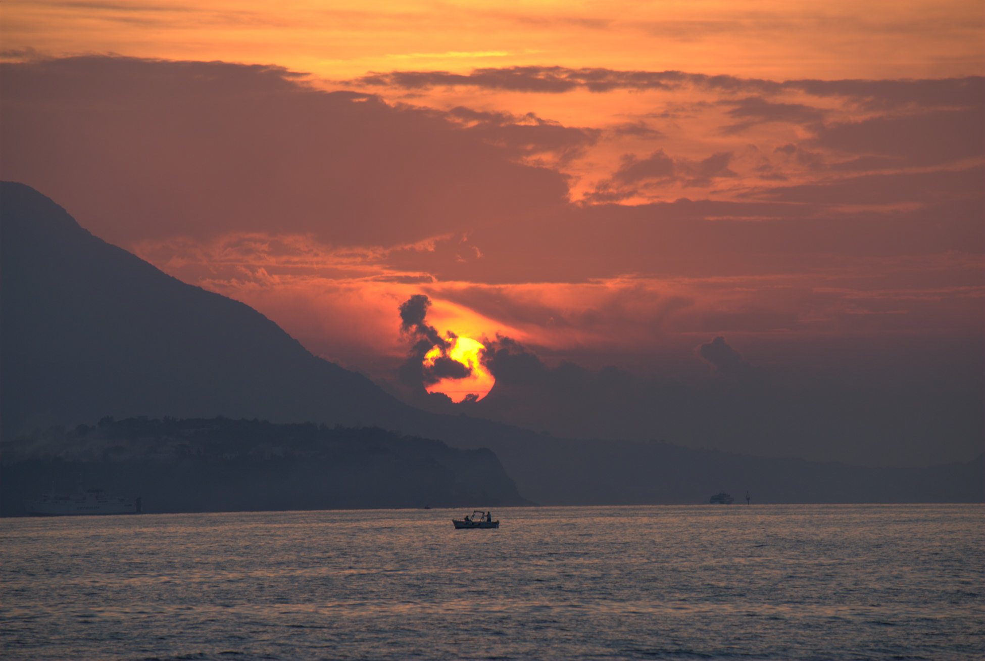 sunset on Ischia