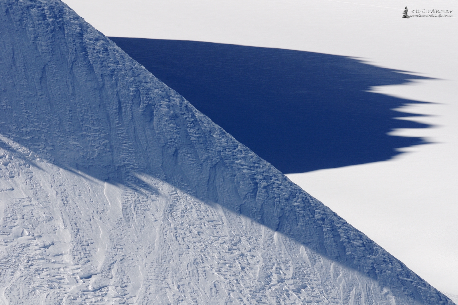 Shadows and lights on White