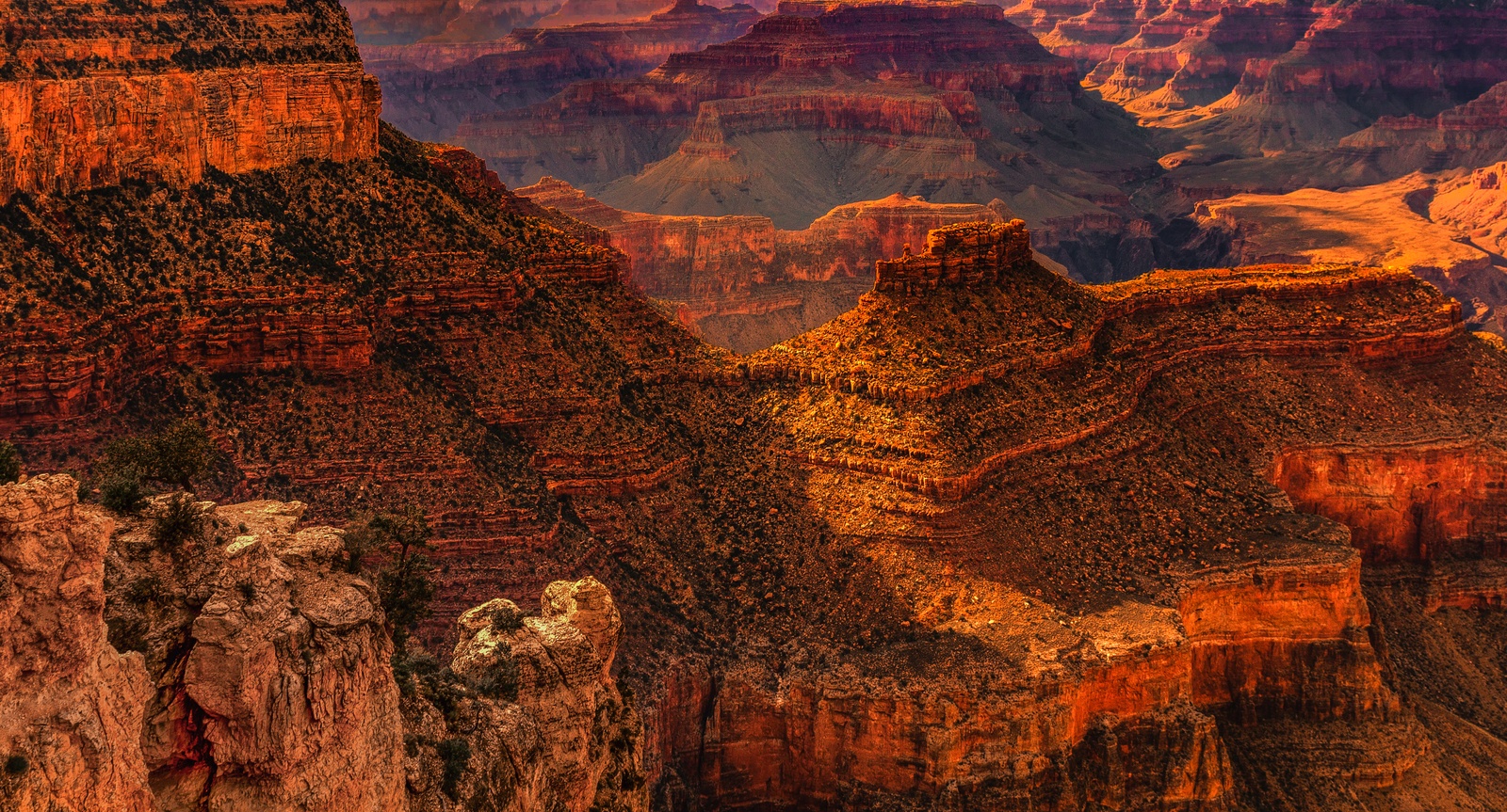 USA - Sunset on Grand Canyon