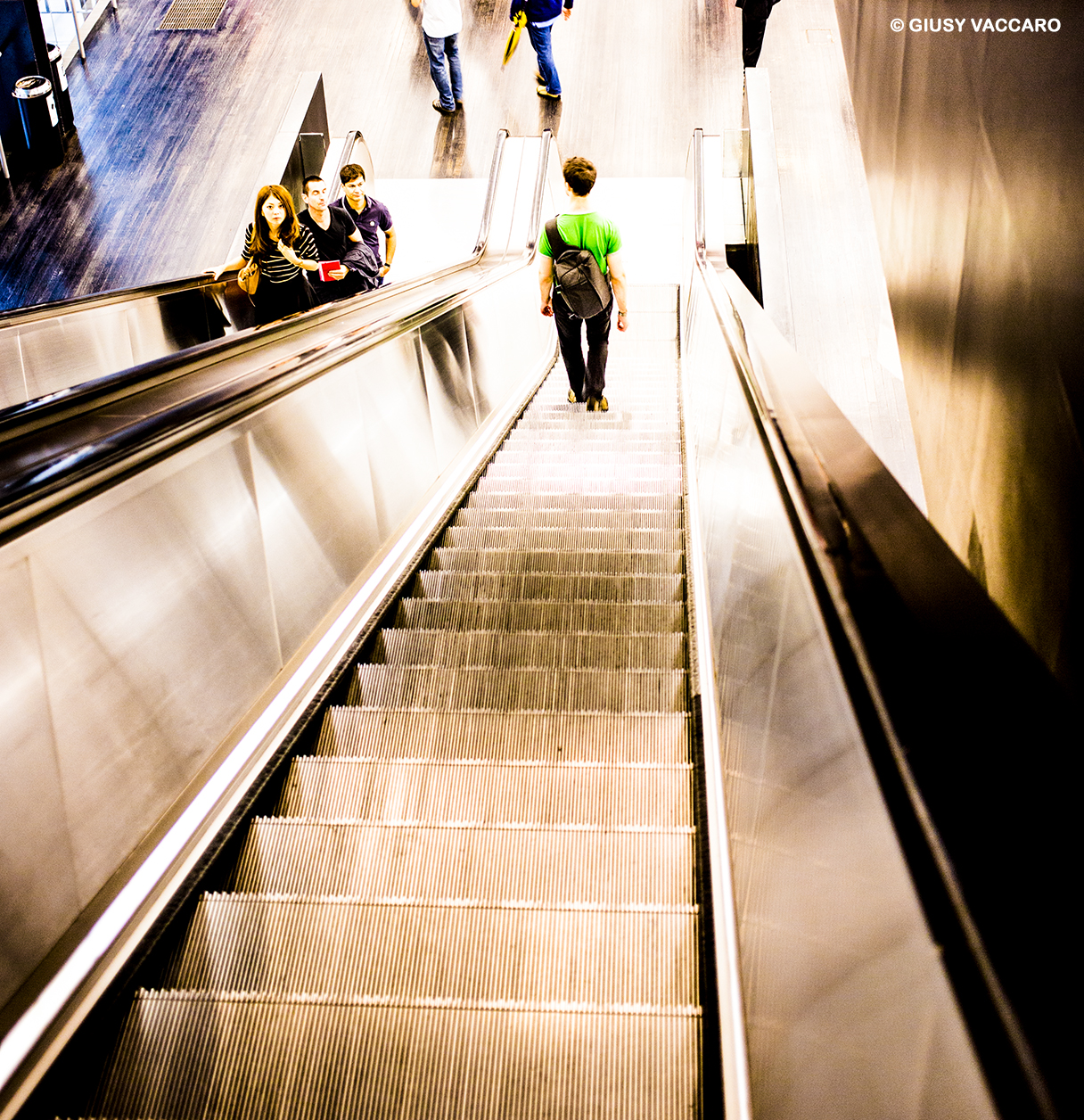 People coming, people going