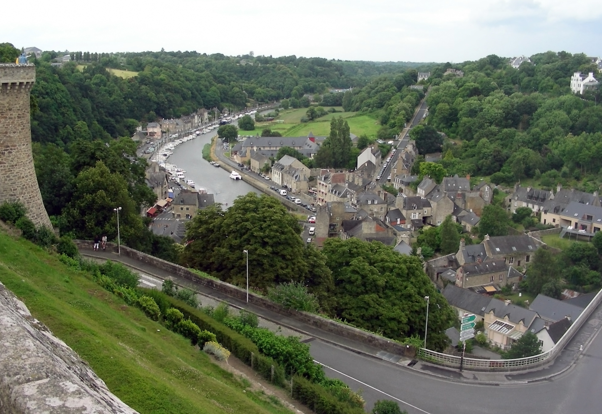 Dinan view from the castle walls