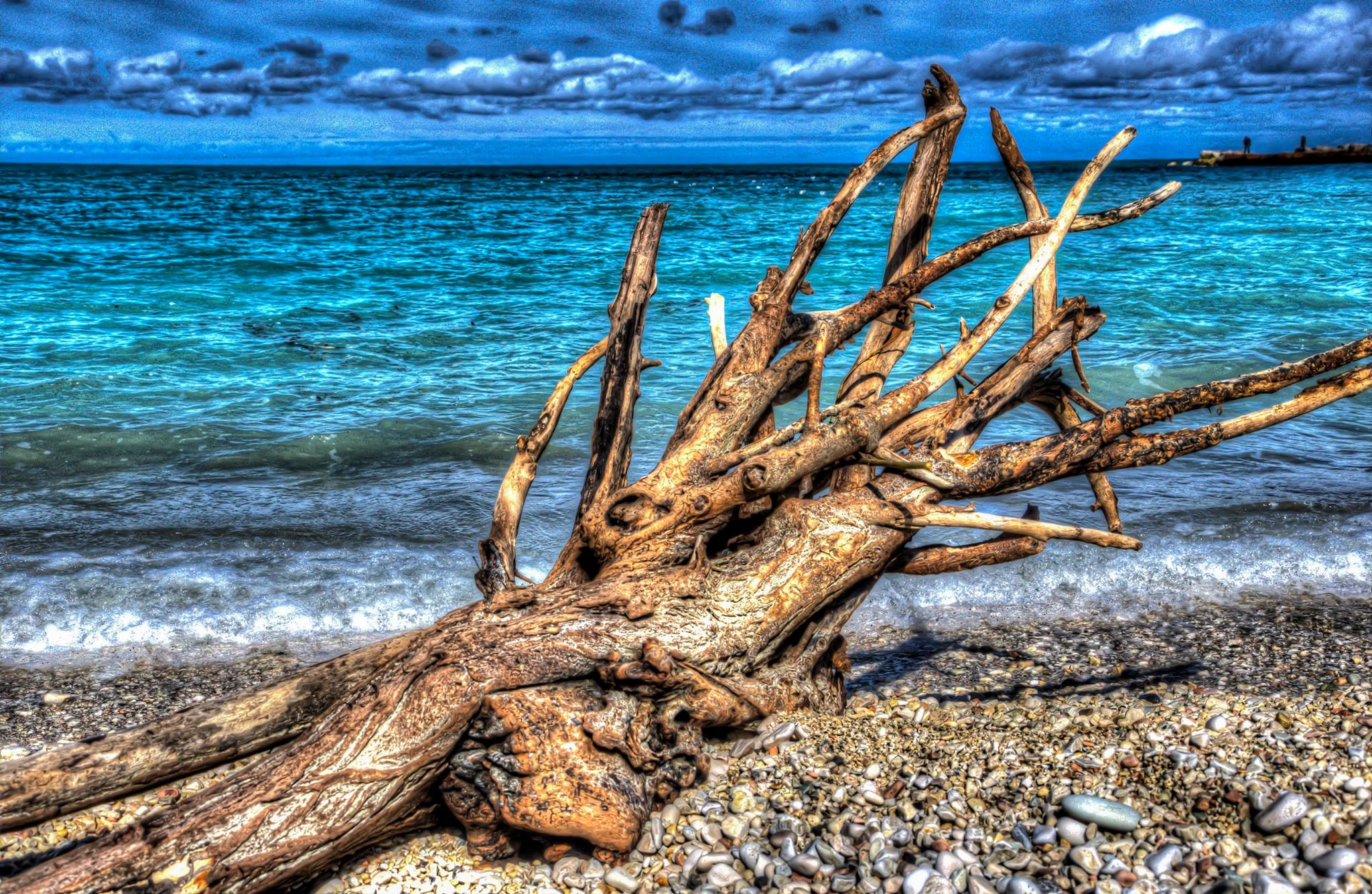 Spiaggia Portonovo, Ancona HDR