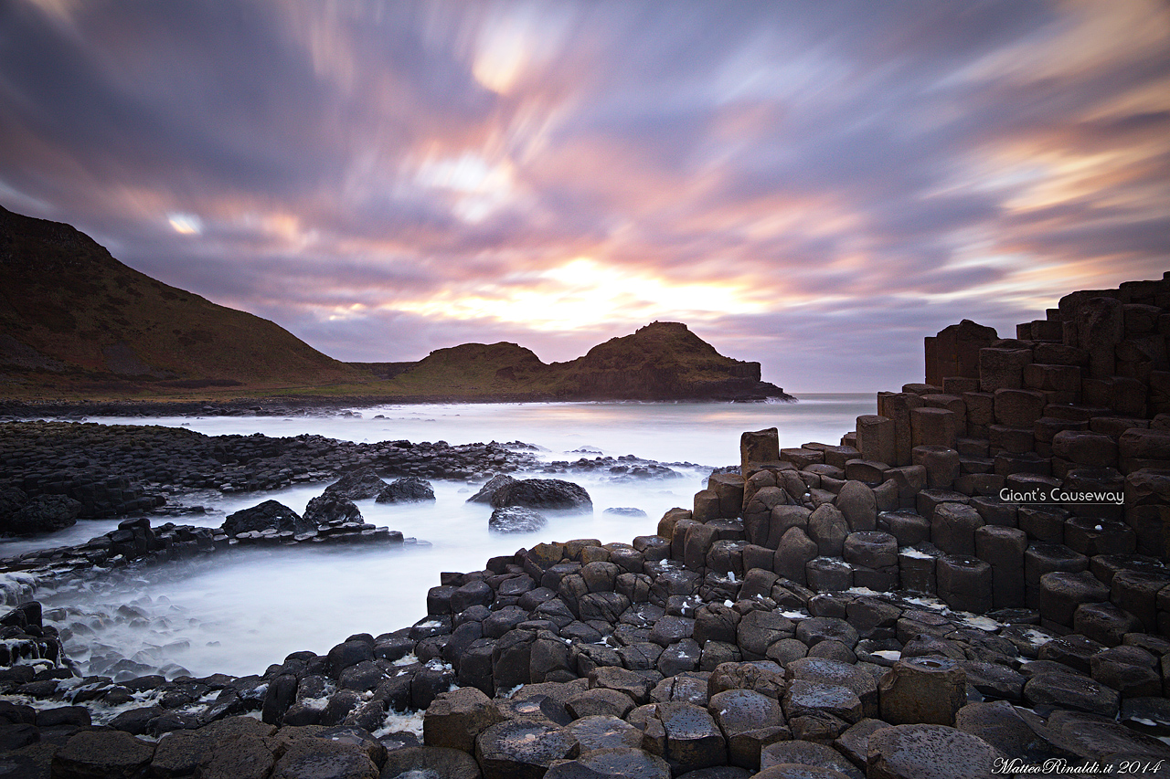 Sunset at Giant's Causeway - Ireland