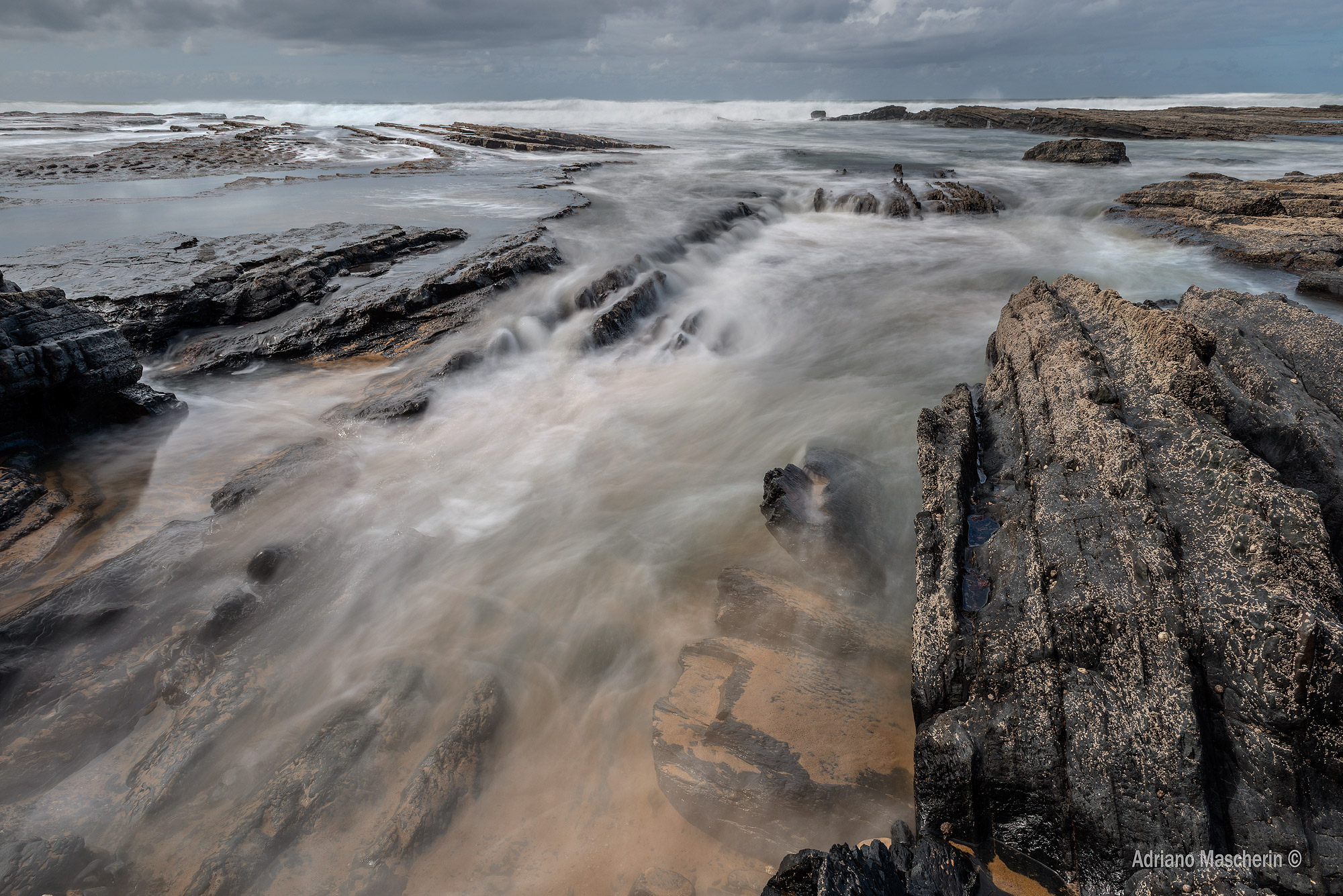 Arrives at high tide