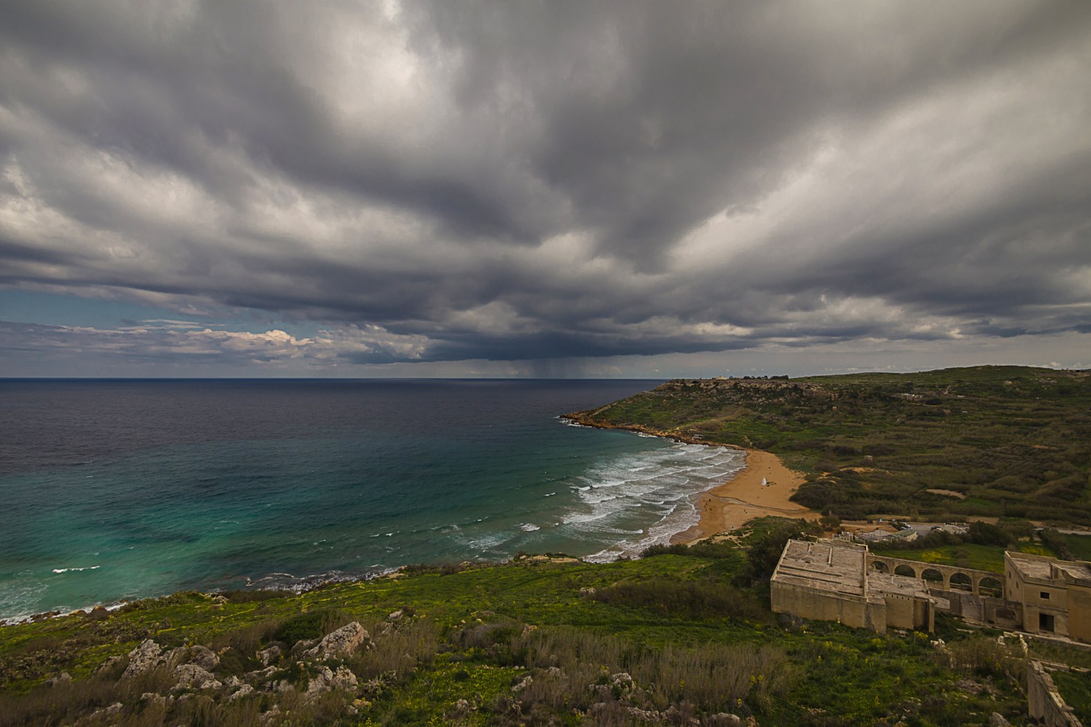 Here comes the rain in Gozo ..